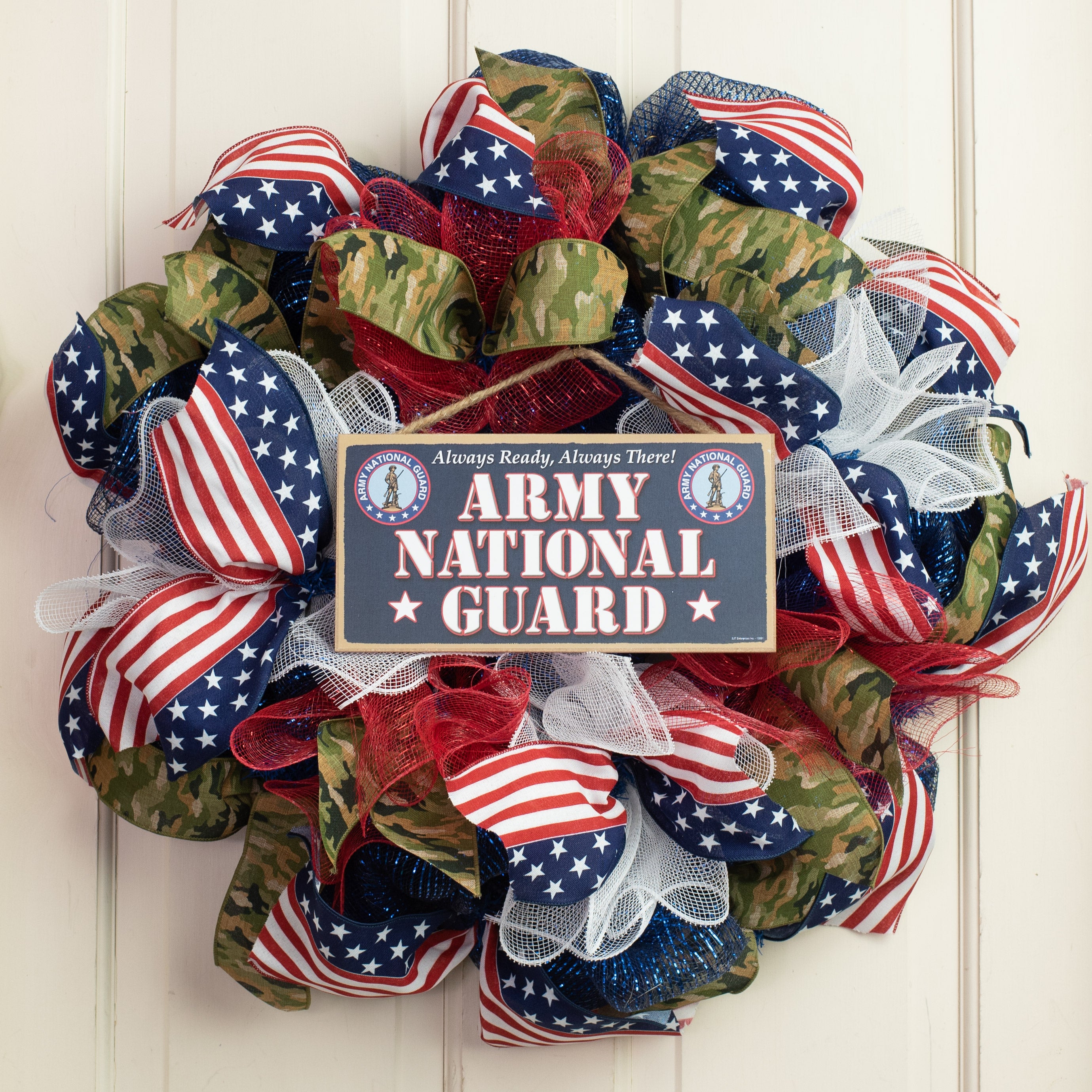 10" Wooden Sign: Army National Guard Lifestyle Photo