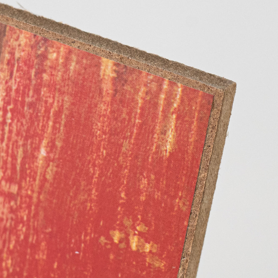 12" Wooden Sign: Blank Barn Red detail photo 3