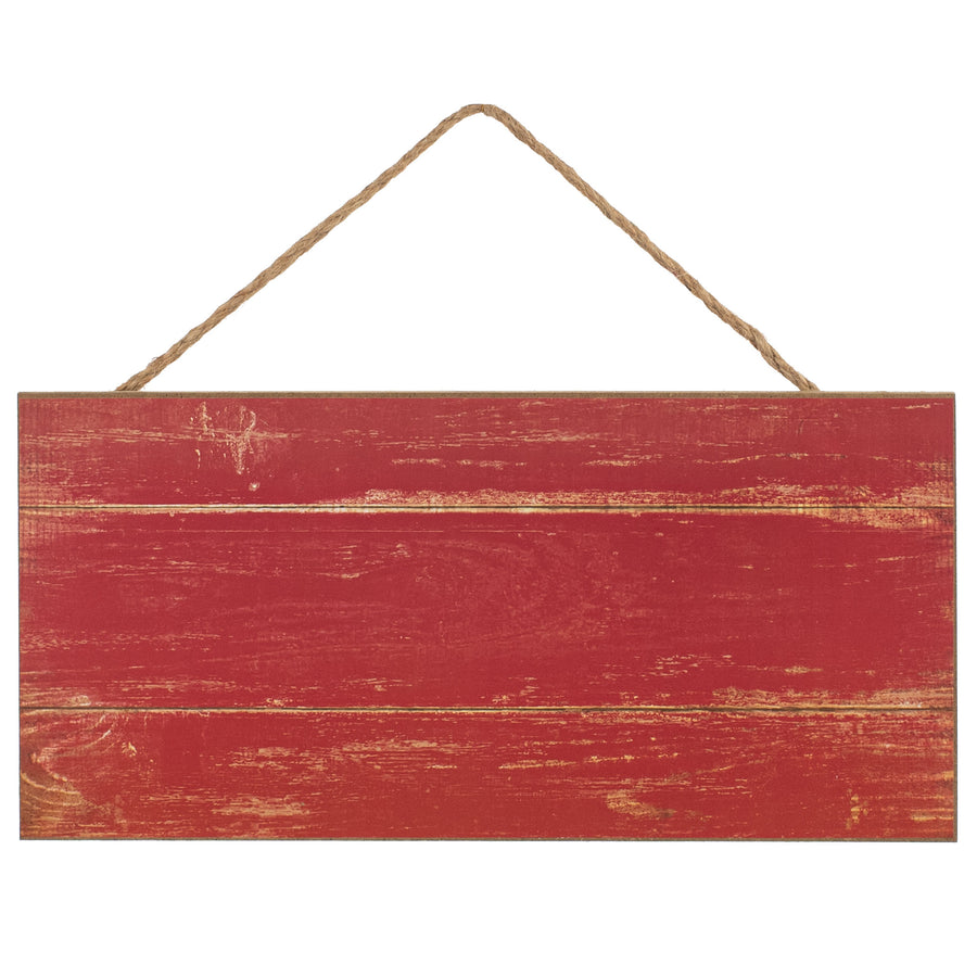 12" Wooden Sign: Blank Barn Red Item Number: AP8485
