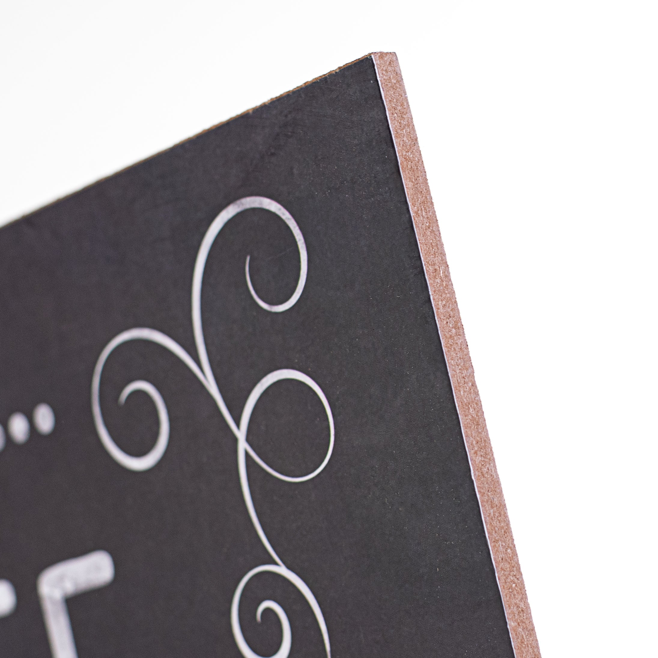 12" Wooden Sign: But First Coffee detail photo 3