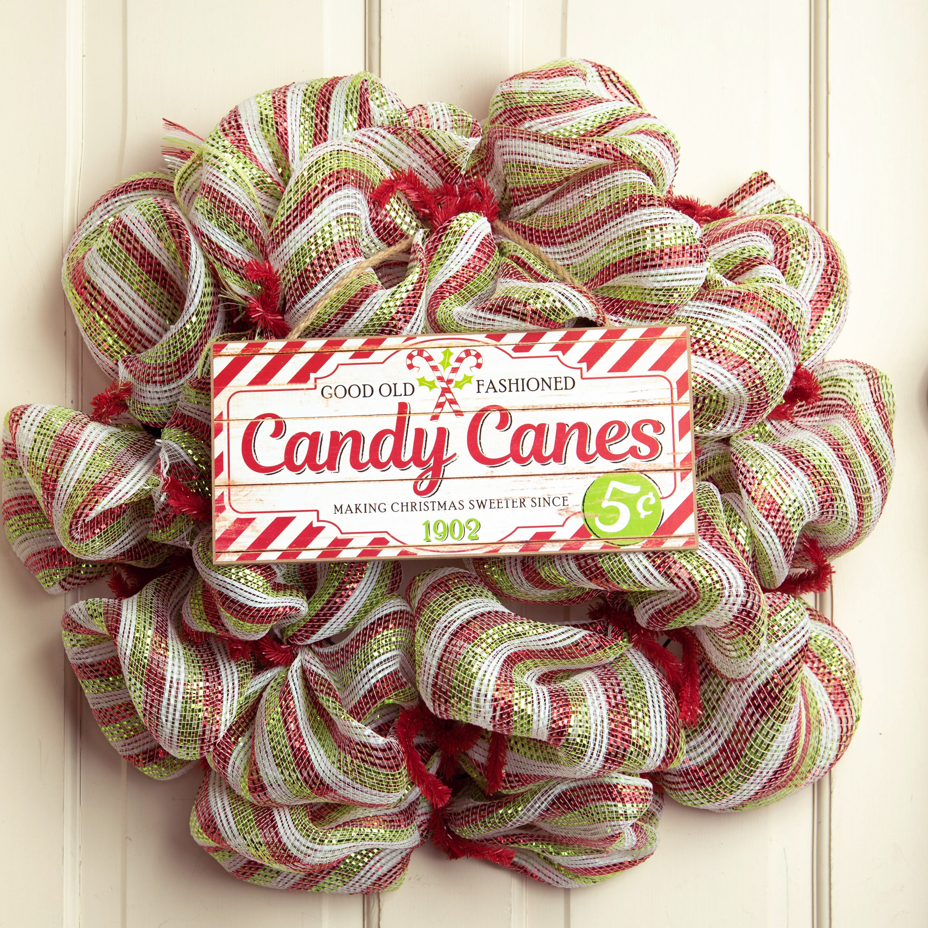 12" Wooden Sign: Candy Canes for Sale Lifestyle Photo