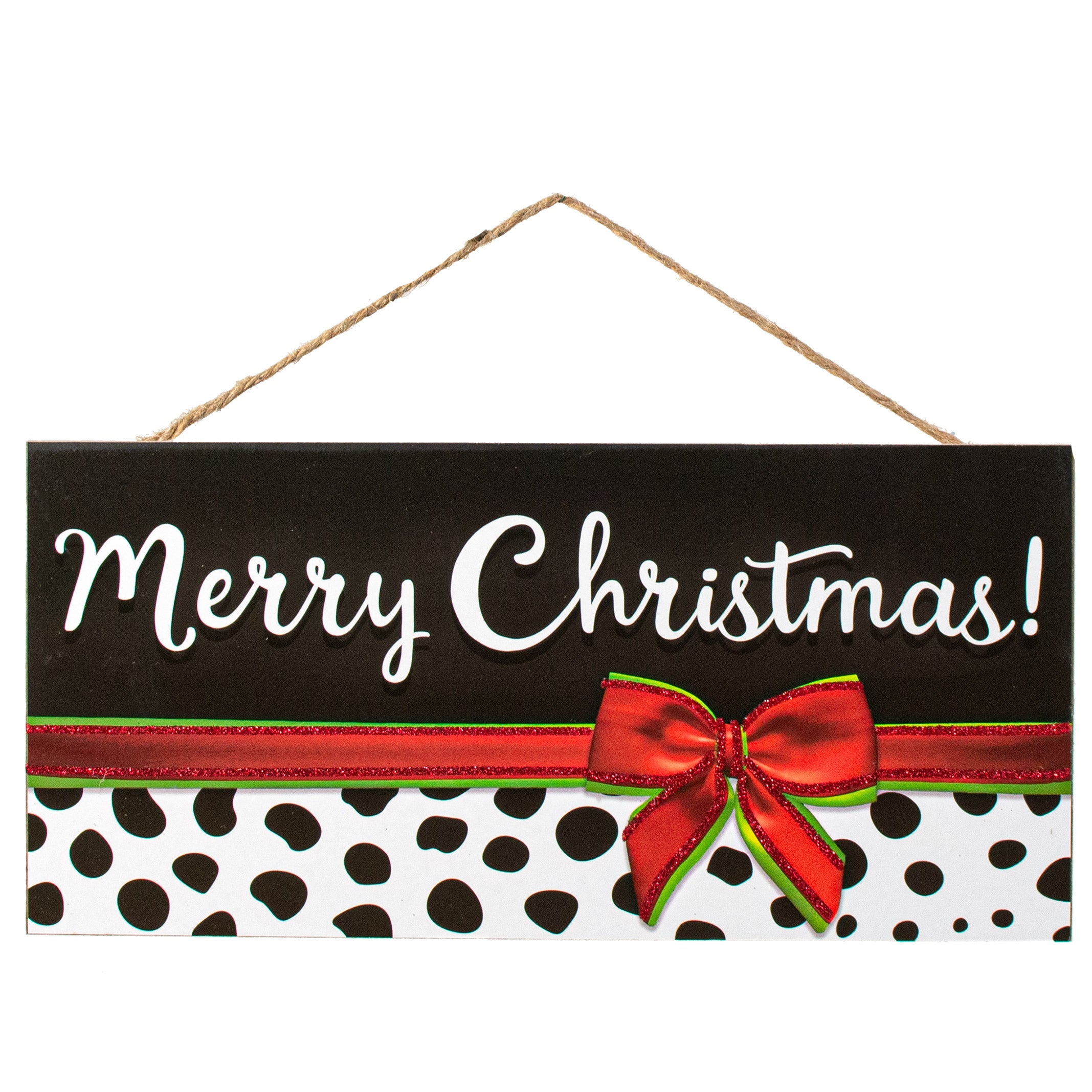 12" Wooden Sign: Cheetah Leopard Merry Christmas Item Number: AP8942