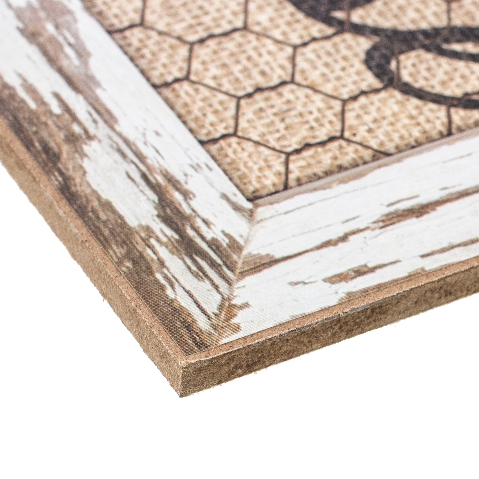 12" Wooden Sign: Farmhouse detail photo 3