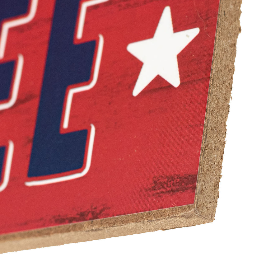 12" Wooden Sign: Freedom Ain't Free detail photo 3