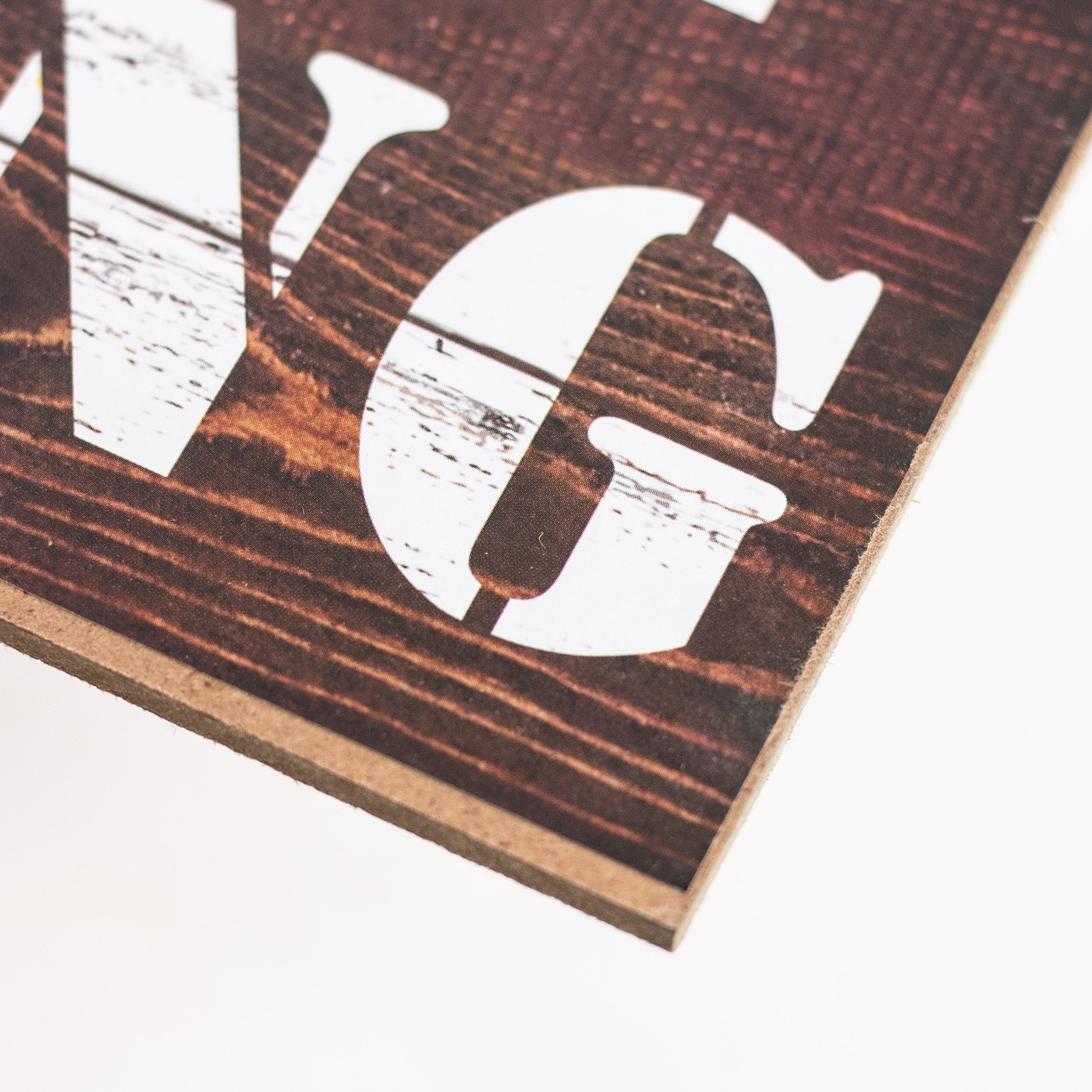 12" Wooden Sign: Gone Fishing With Bobber detail photo 3