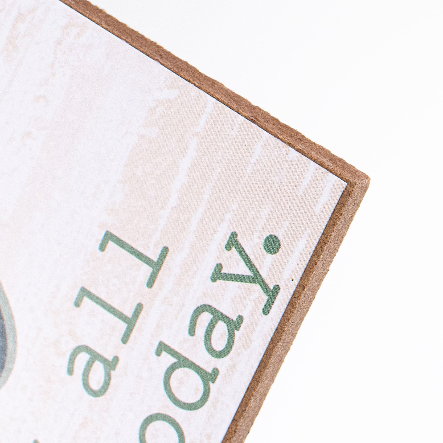 12" Wooden Sign: Good Morning, This Is God detail photo 3
