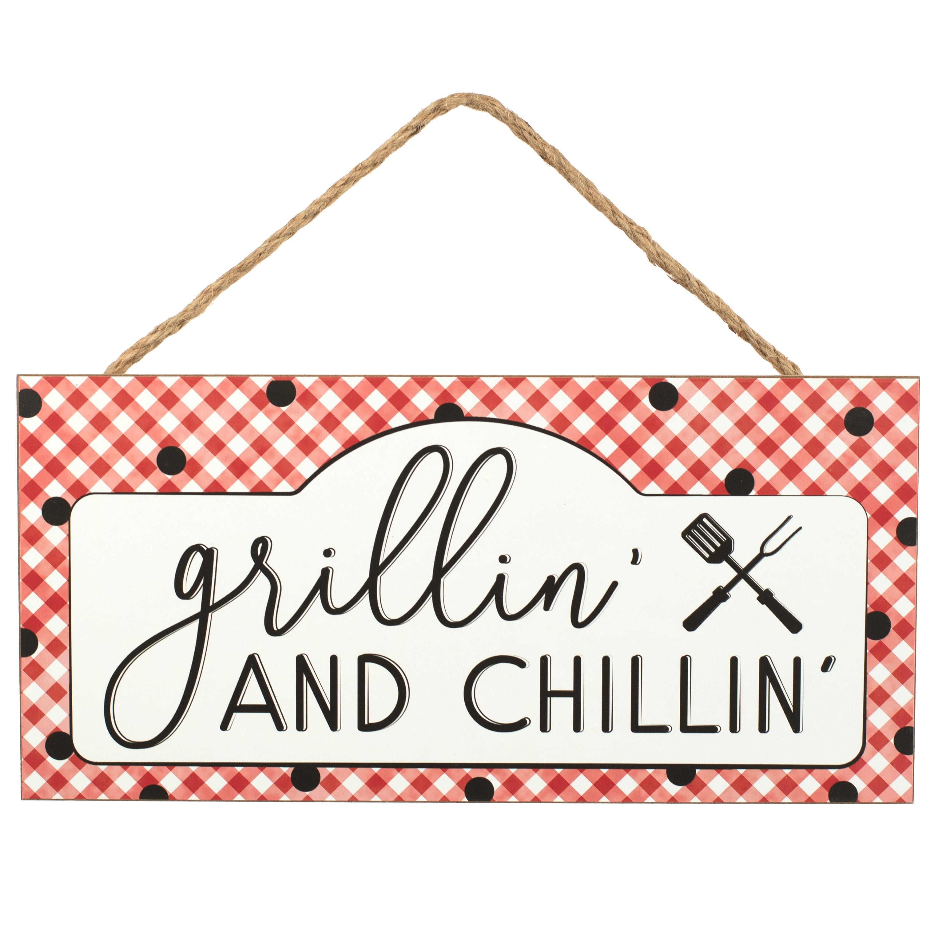 12" Wooden Sign: Grillin' and Chillin' Item Number: AP8717