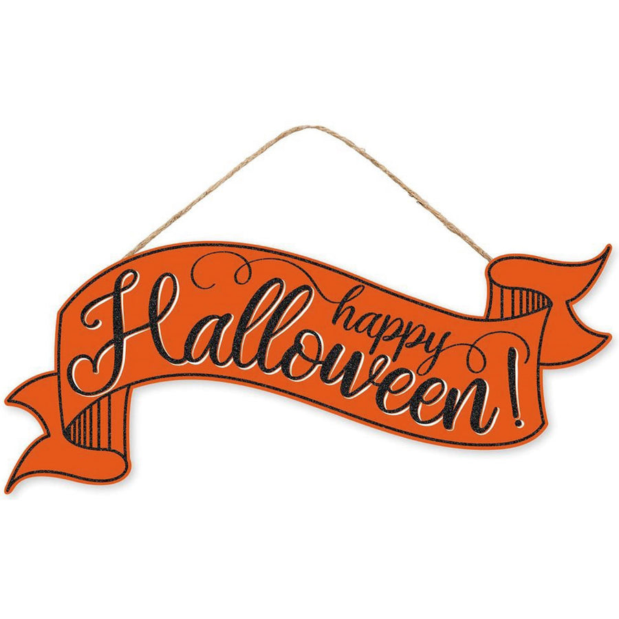 15" Wooden Sign: Happy Halloween Banner Item Number: AP8869