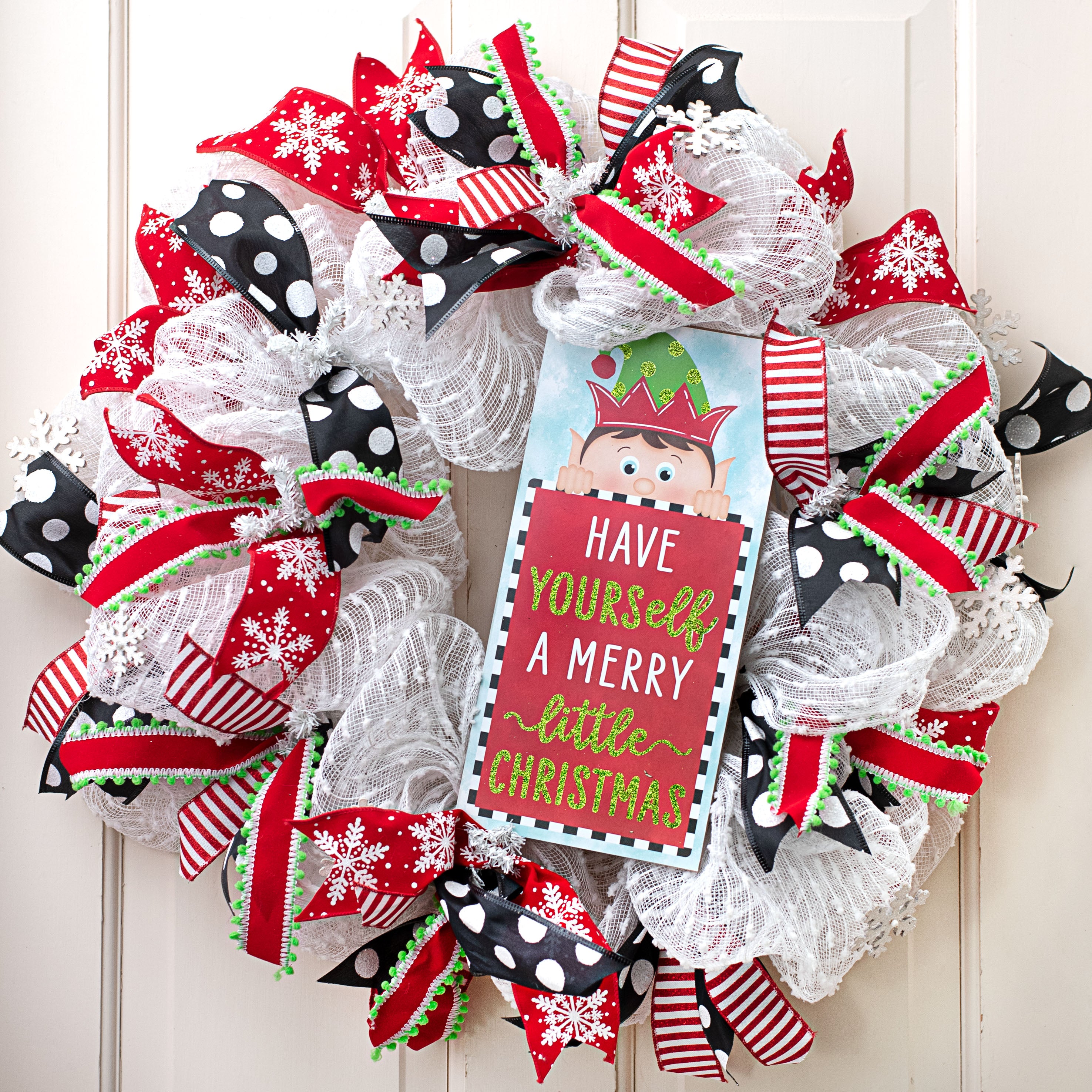 12" Wooden Sign: Have Yourself A Merry Little Christmas Elf Lifestyle Photo