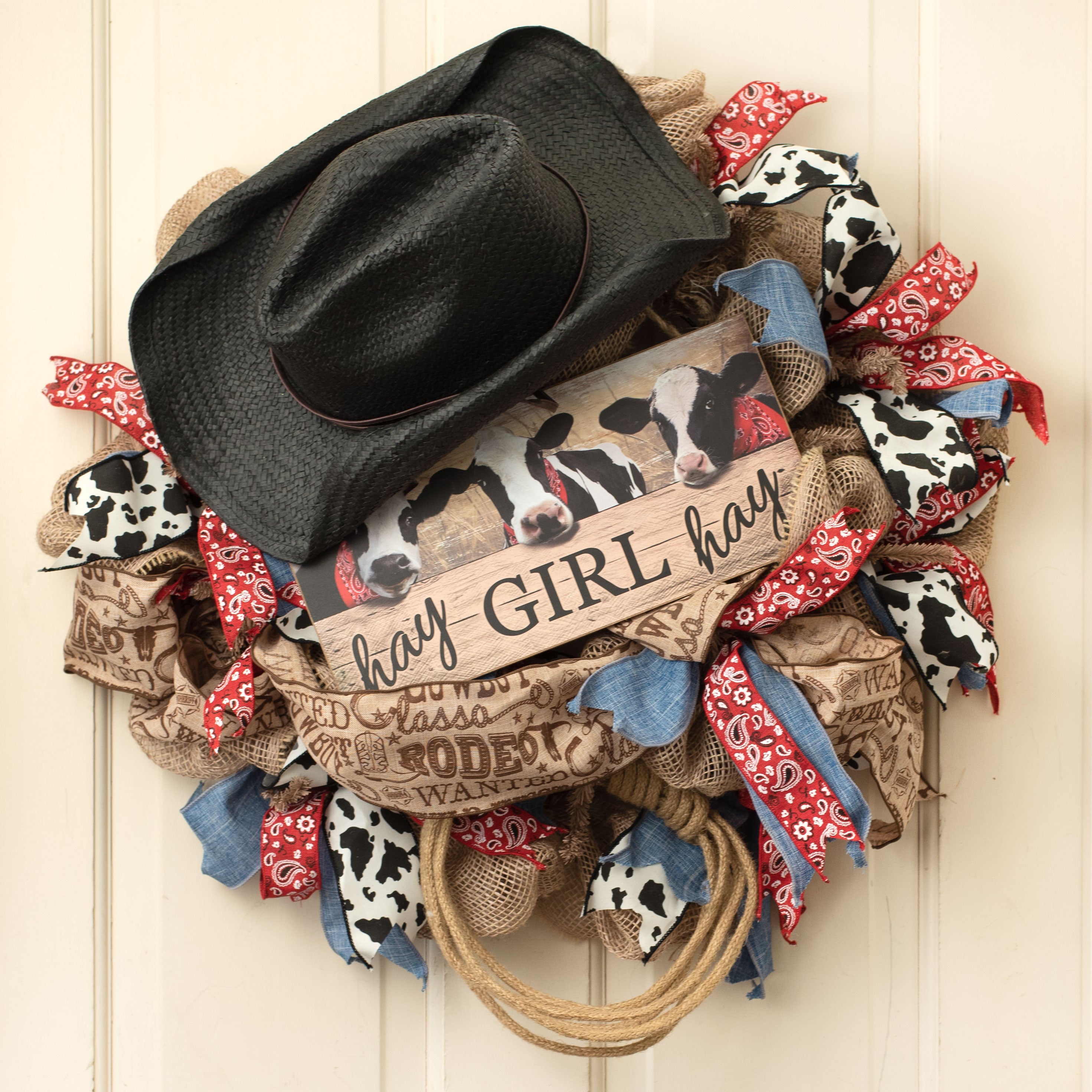 12" Wooden Sign: Hay Girl Hay Lifestyle Photo