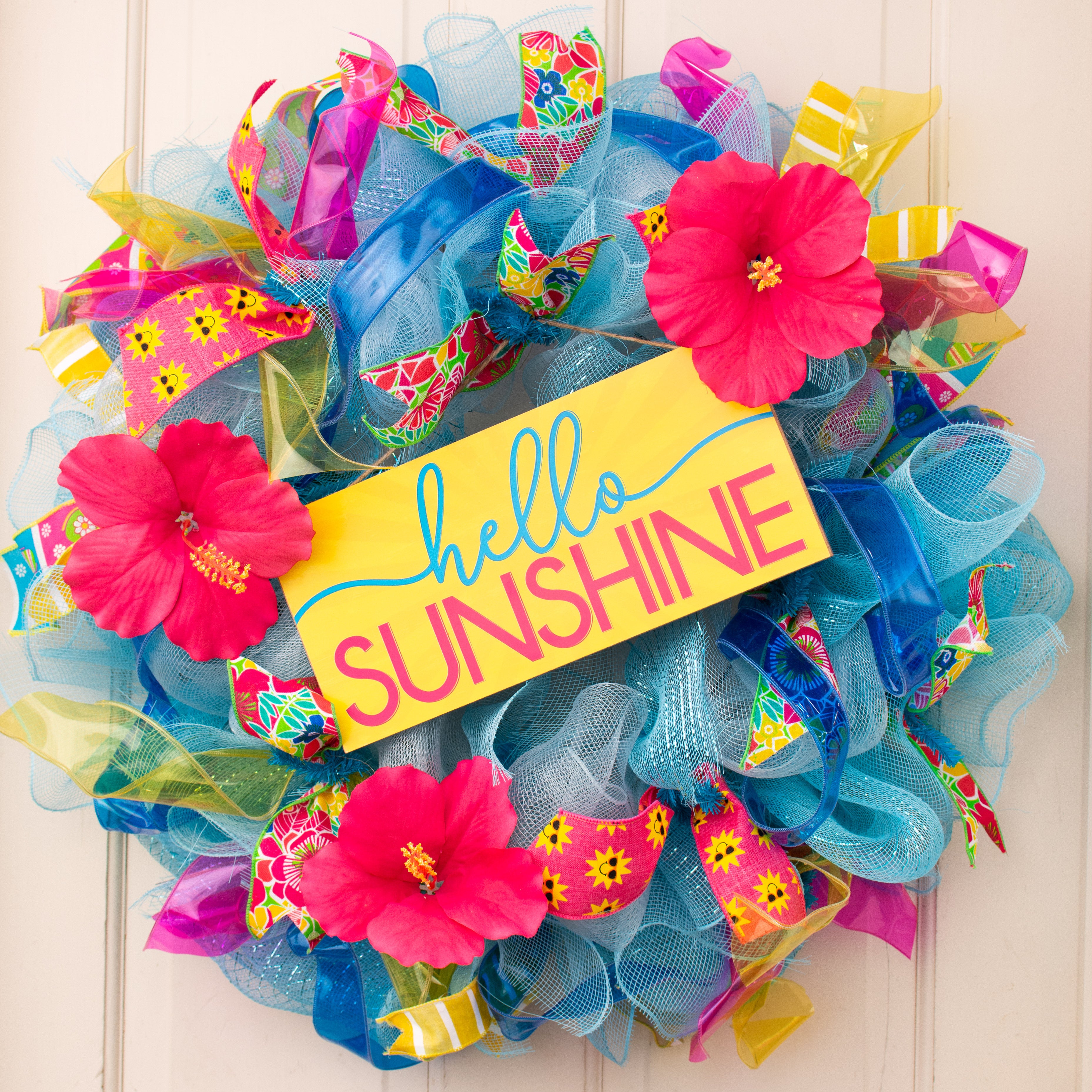 12" Wooden Sign: Hello Sunshine Lifestyle Photo