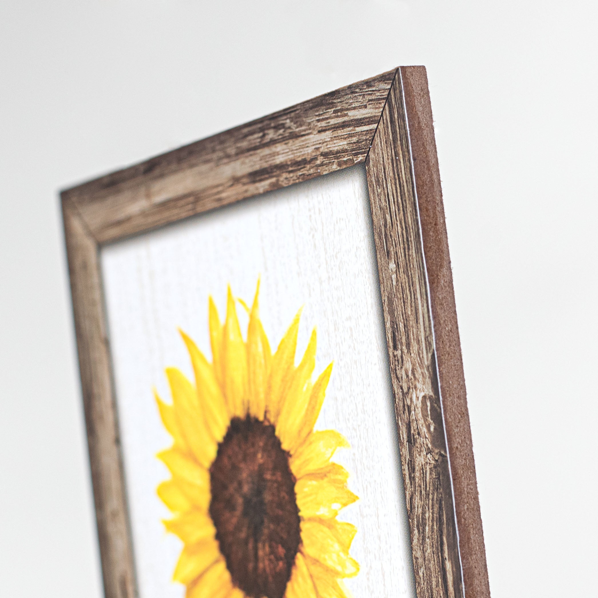 12" Wooden Sign: Hello Sunshine Sunflower detail photo 3