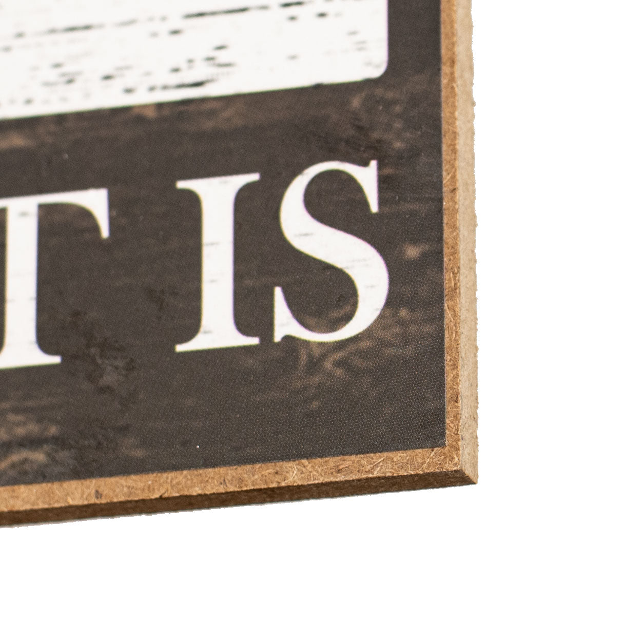 12" Wooden Sign: Home Is Where The Heart Is detail photo 3