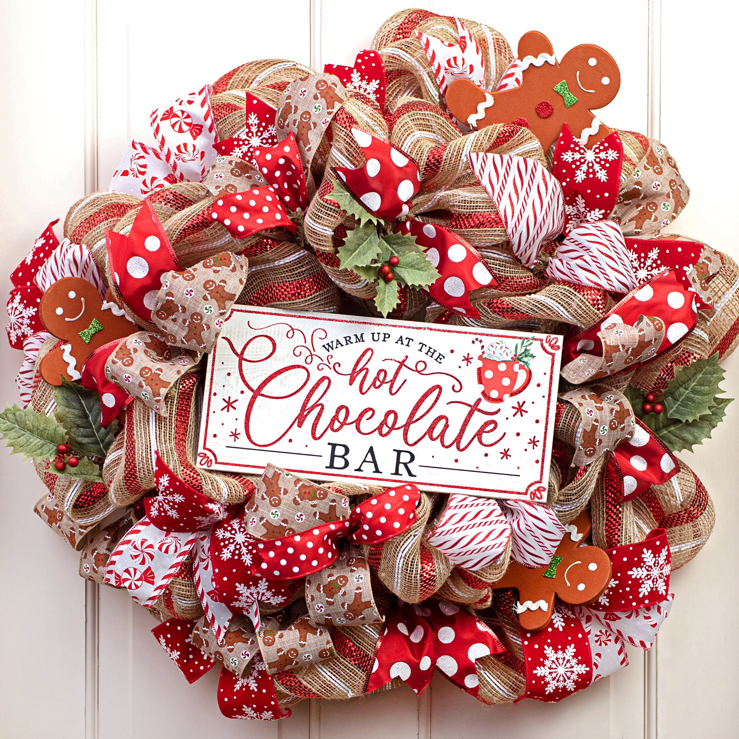12" Wooden Sign: Hot Chocolate Bar Lifestyle Photo