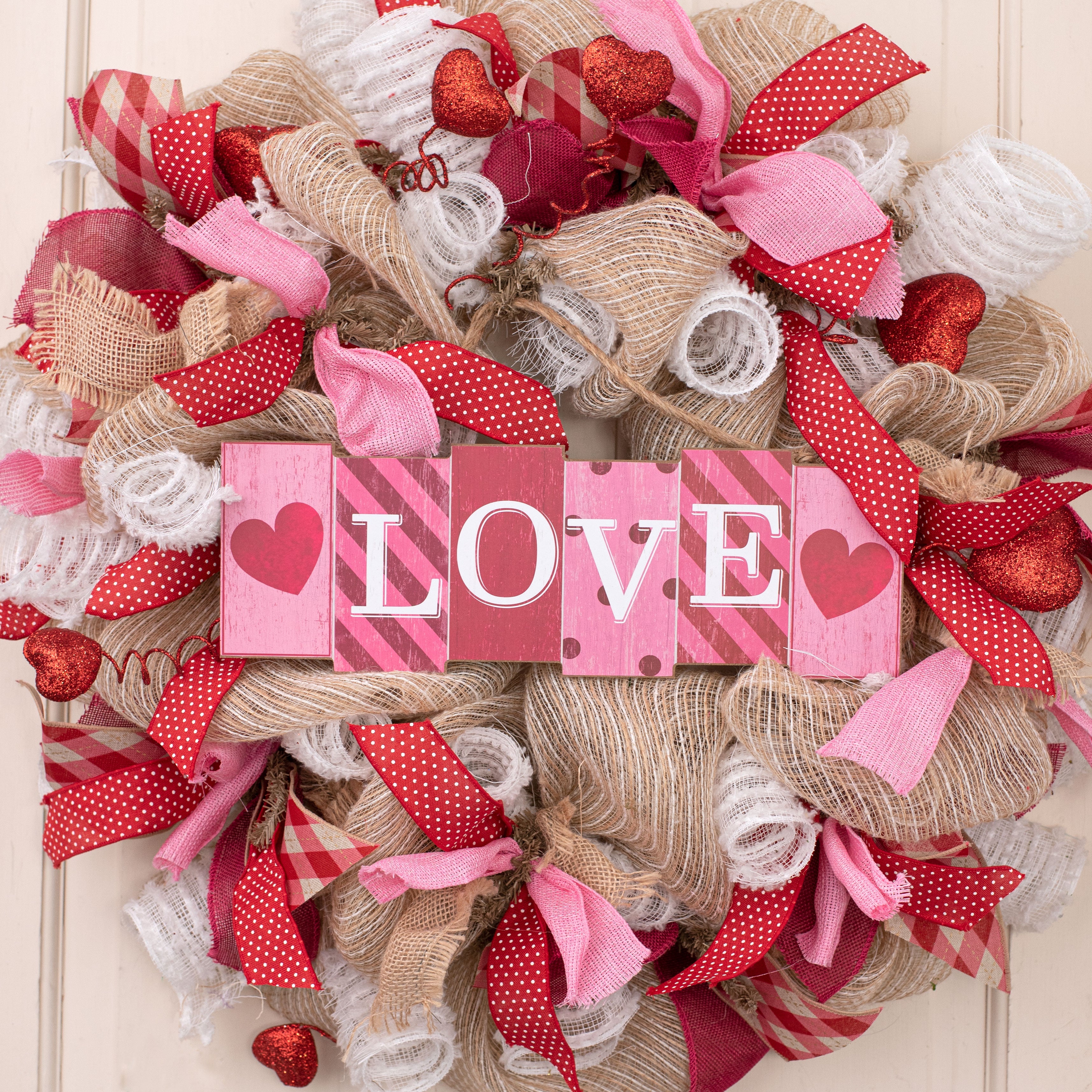 14" Wooden Sign: Love Blocks Lifestyle Photo