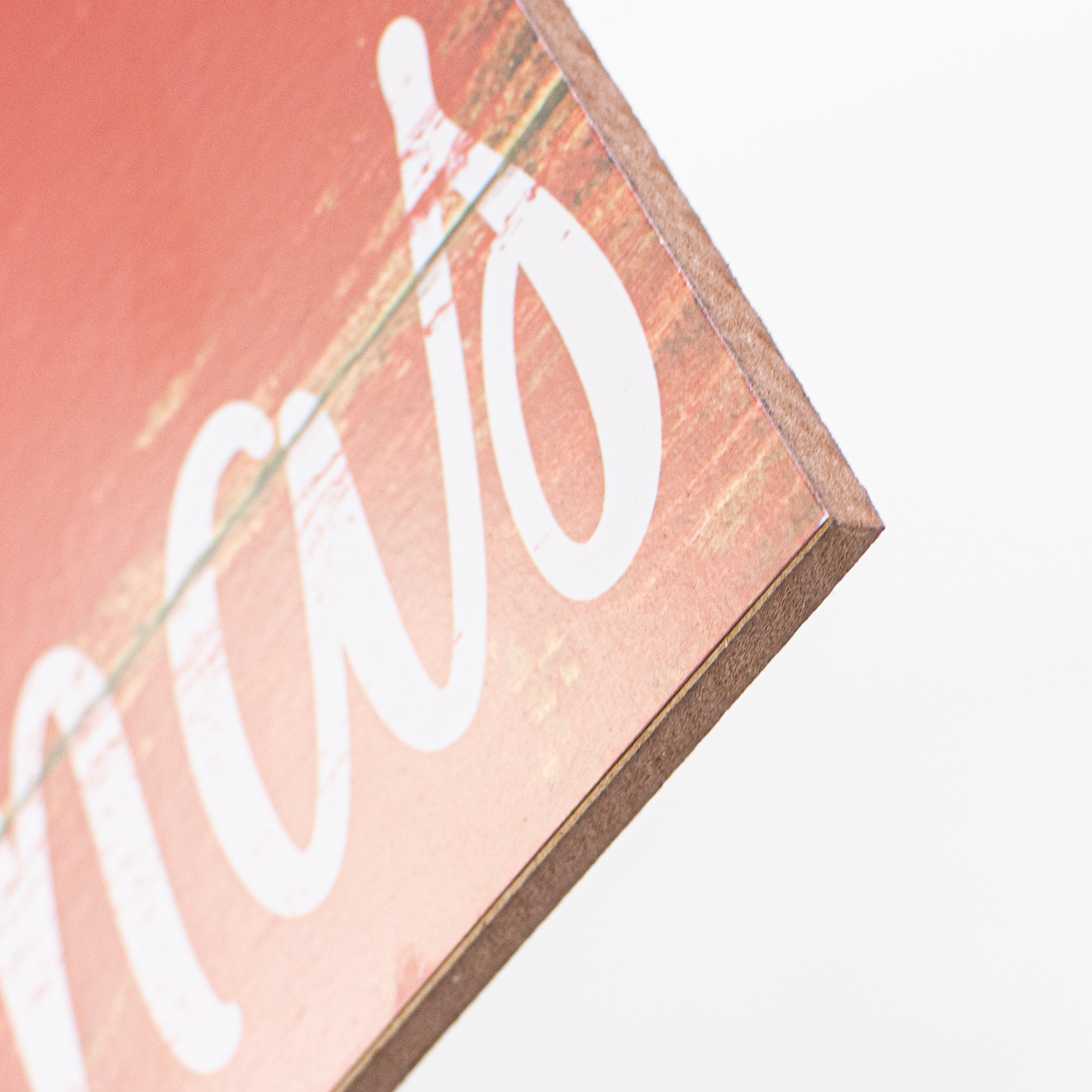 12" Wooden Sign: Merry Christmas detail photo 3