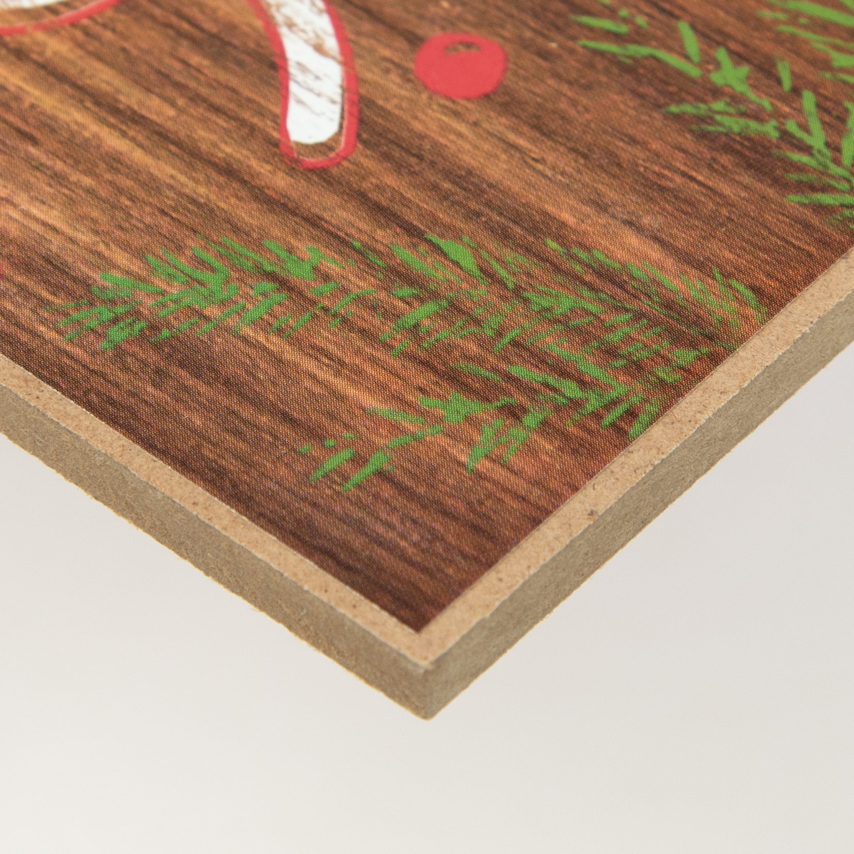 12" Wooden Sign: Merry Christmas Script detail photo 3