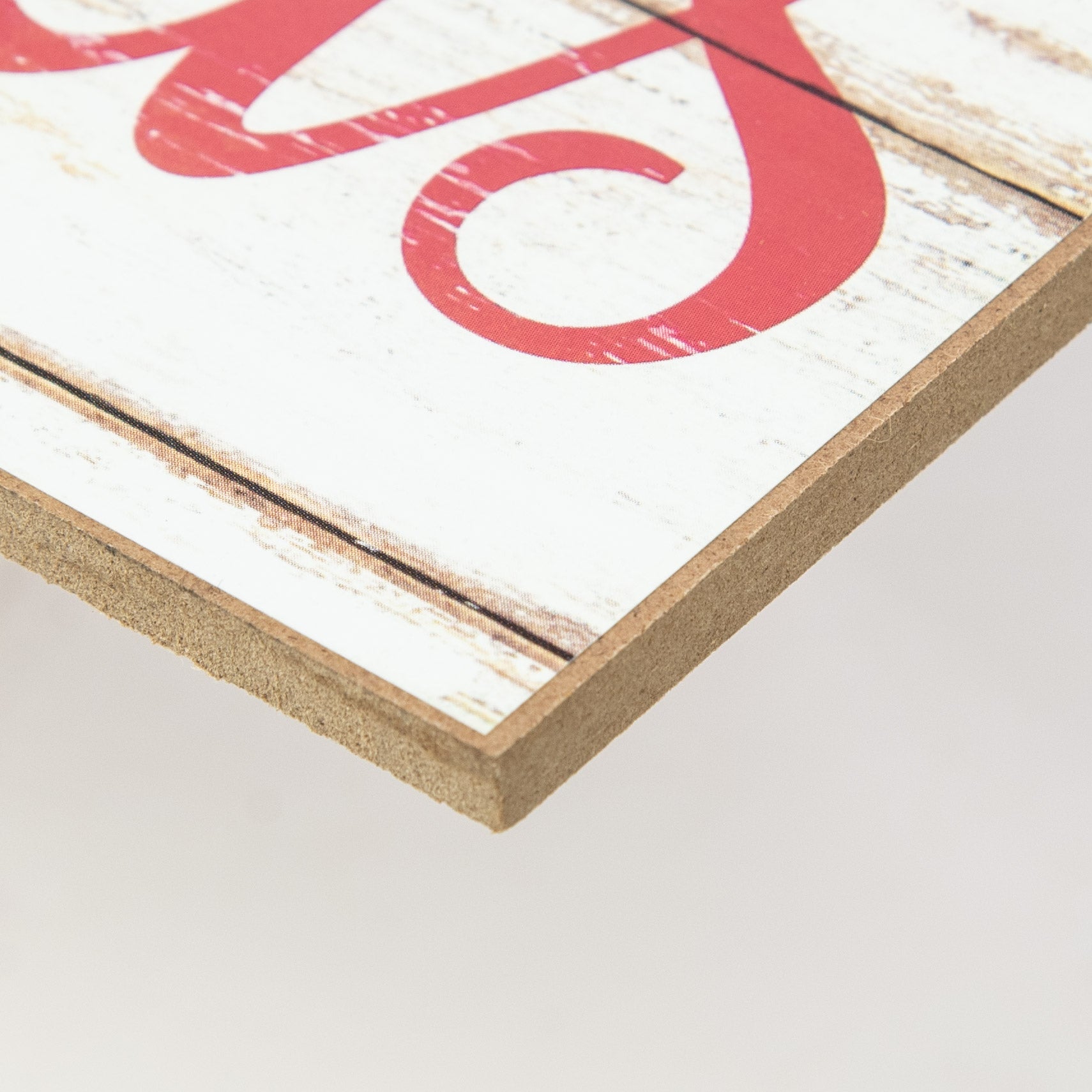 12" Wooden Sign: Merry Christmas Shiplap detail photo 3