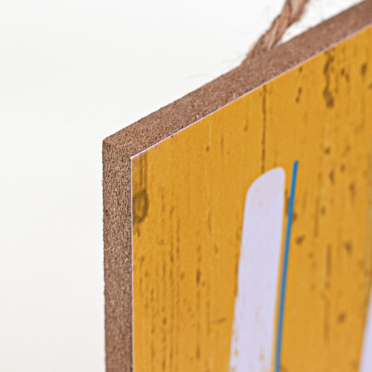 15" Wooden Sign: Multicolor Welcome Fence detail photo 3