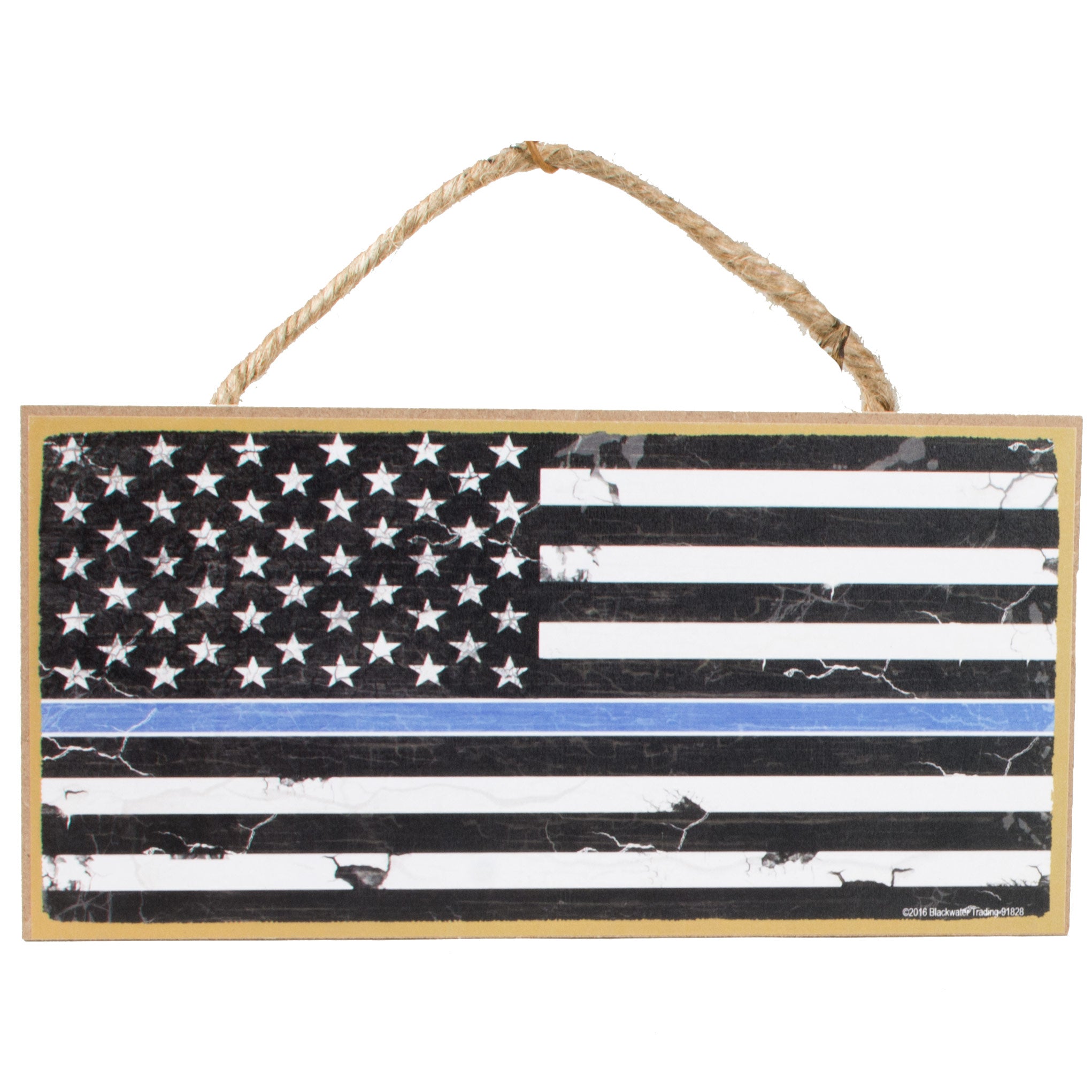 10" Wooden Sign: Police Support Flag Item Number: 91828