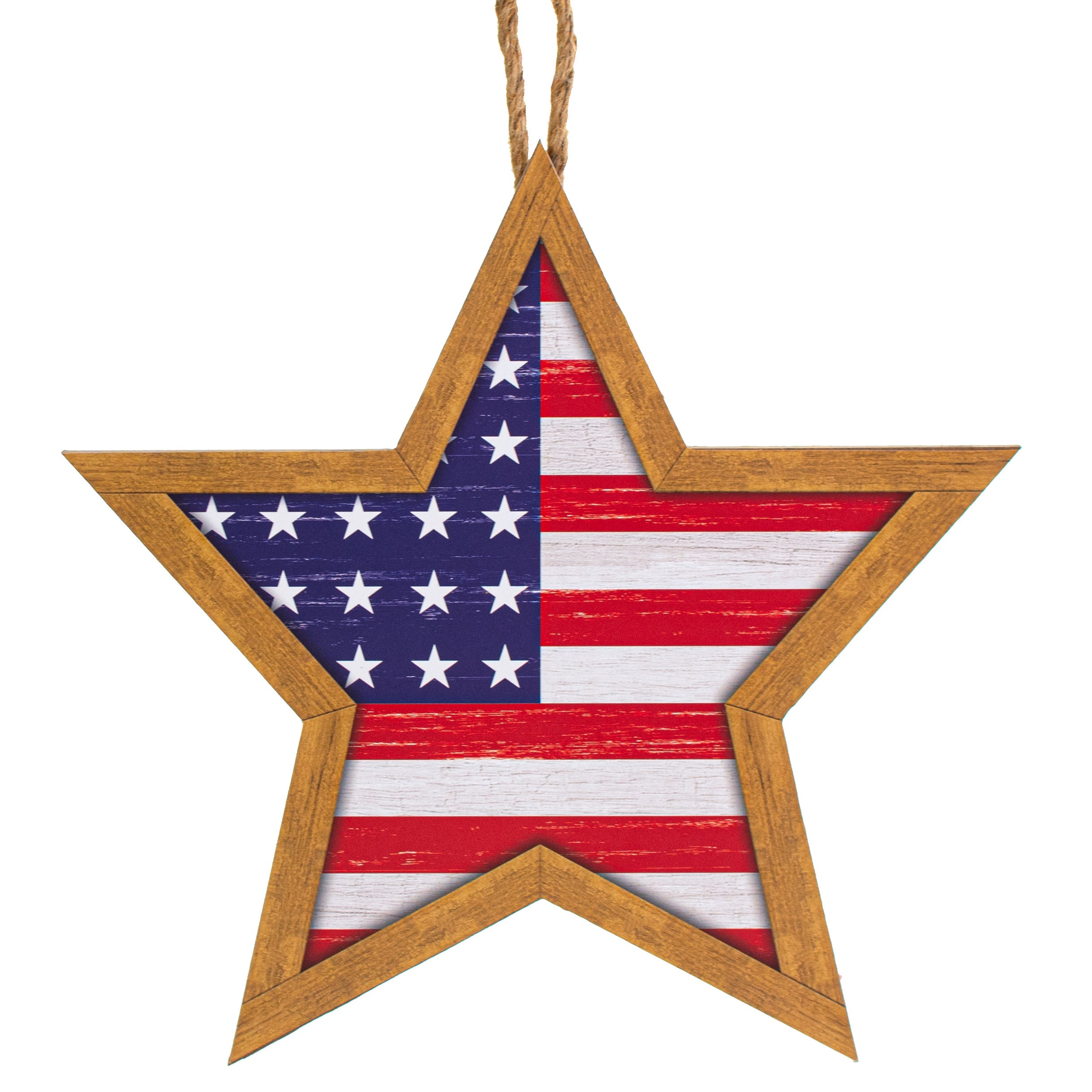 12" Wooden Sign: Stars And Stripes Item Number: AP8705