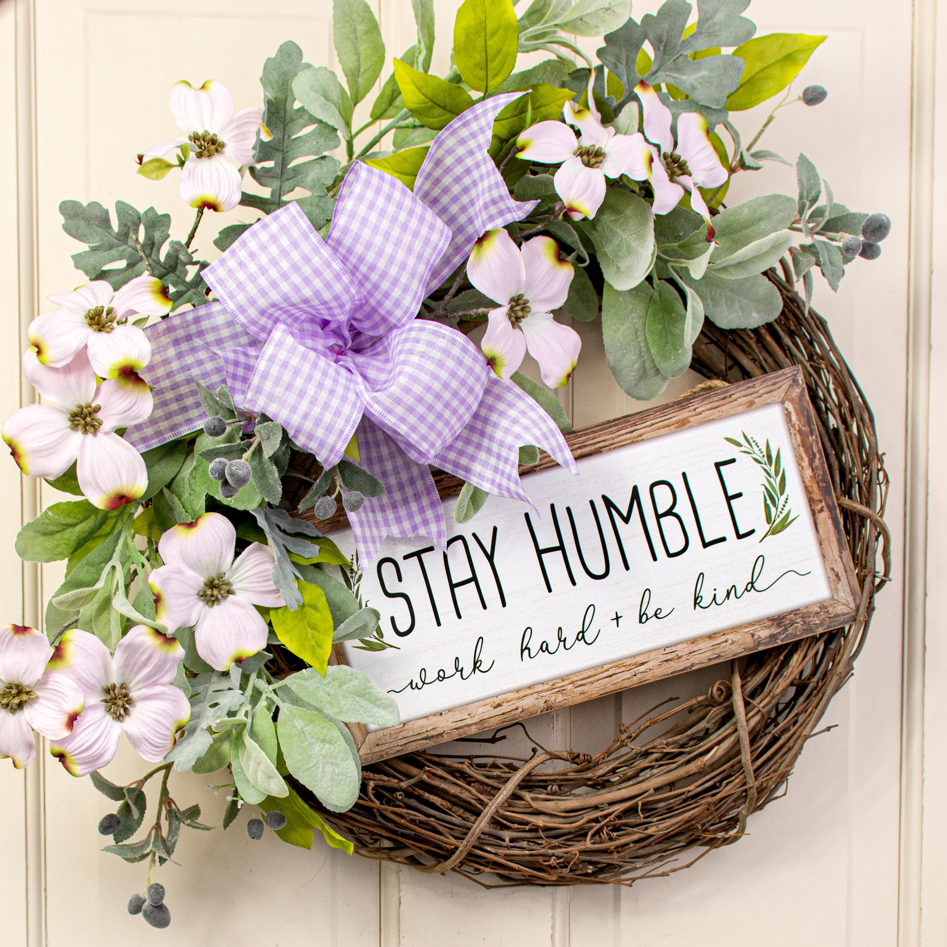 12" Wooden Sign: Stay Humble Lifestyle Photo