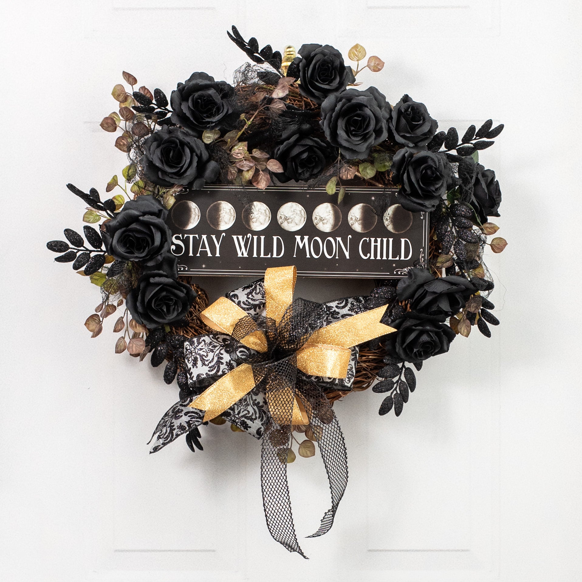 15" Wooden Sign: Stay Wild Moon Child Lifestyle Photo