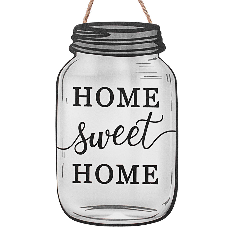 10" Wooden Sign: Sweet Home Mason Jar Item Number: AP8400