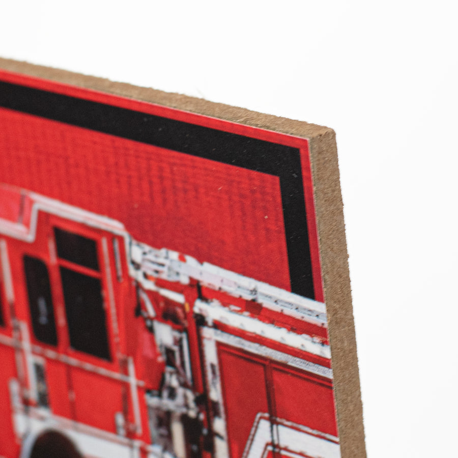 12" Wooden Sign: Thank You Firefighters detail photo 3