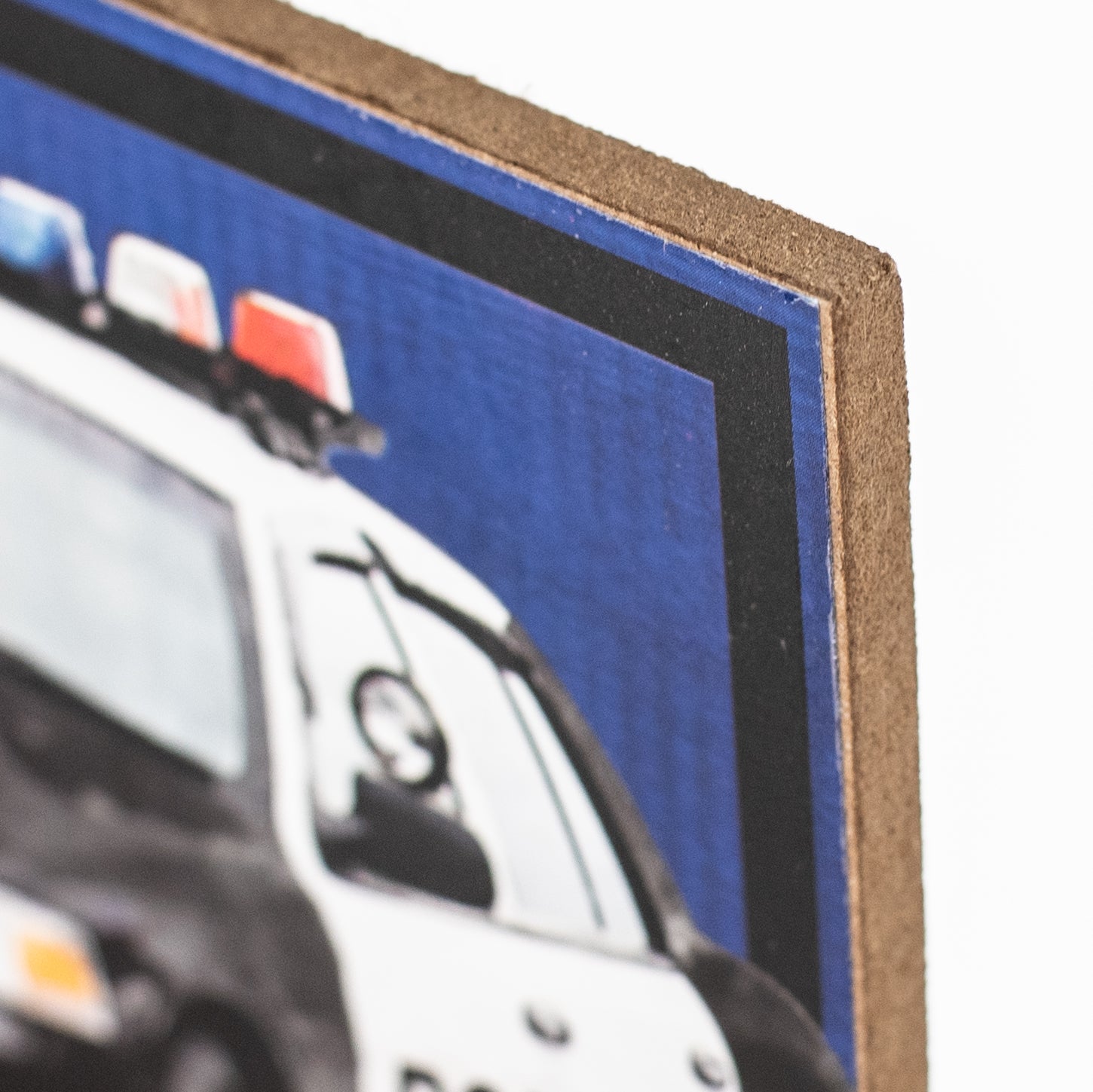 12" Wooden Sign: Thank You Police detail photo 3
