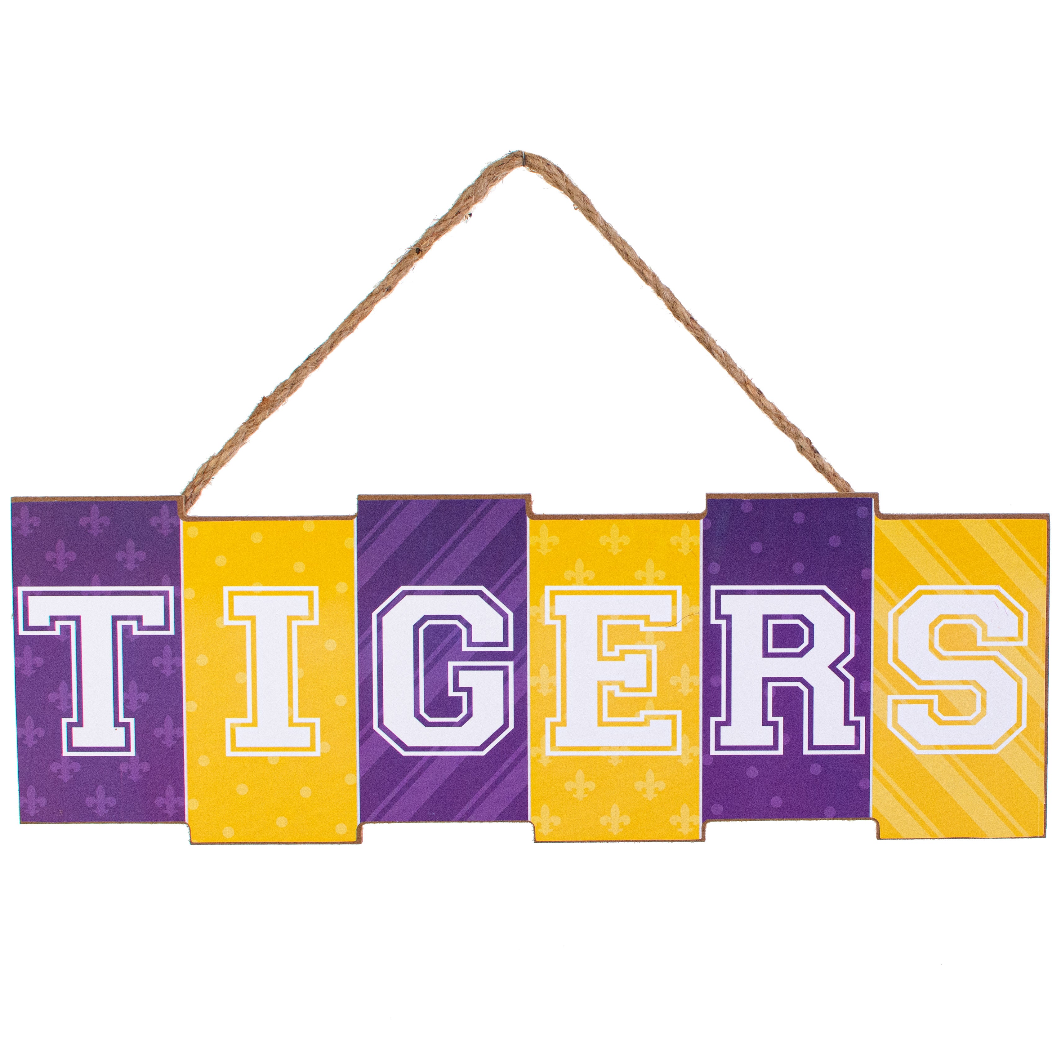 14" Wooden Sign: Tigers Blocks Item Number: AP7079