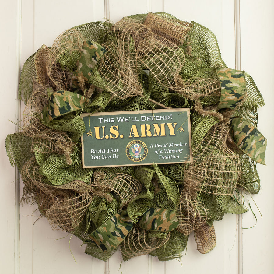 10" Wooden Sign: US Army Lifestyle Photo