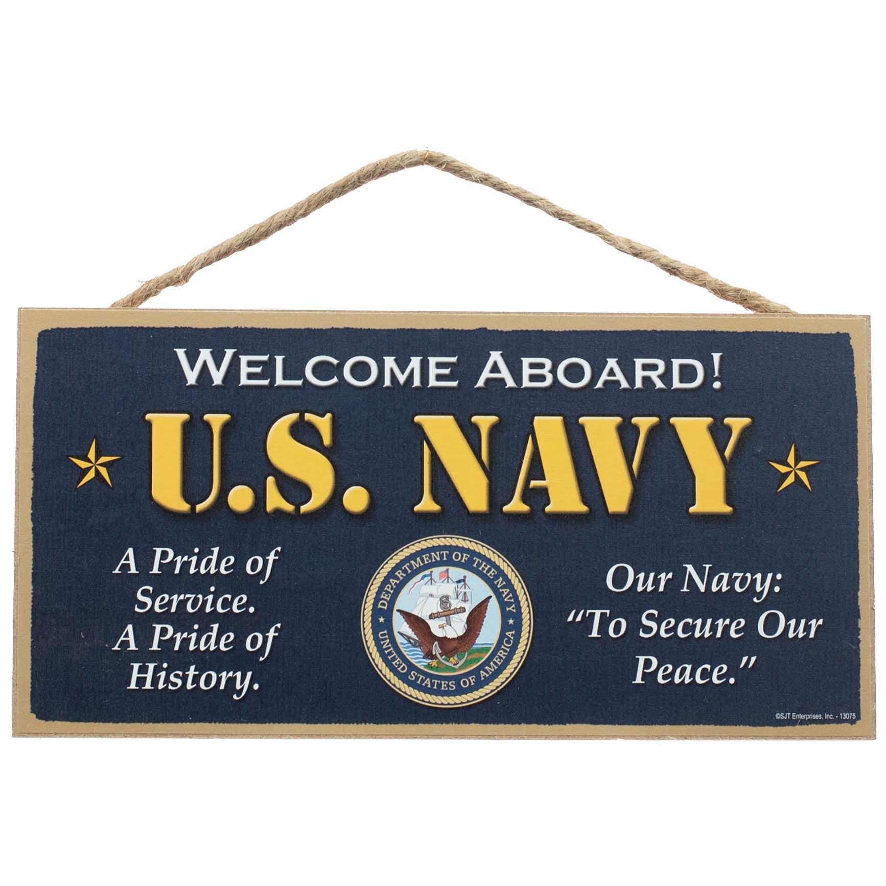 10" Wooden Sign: US Navy Item Number: 13075