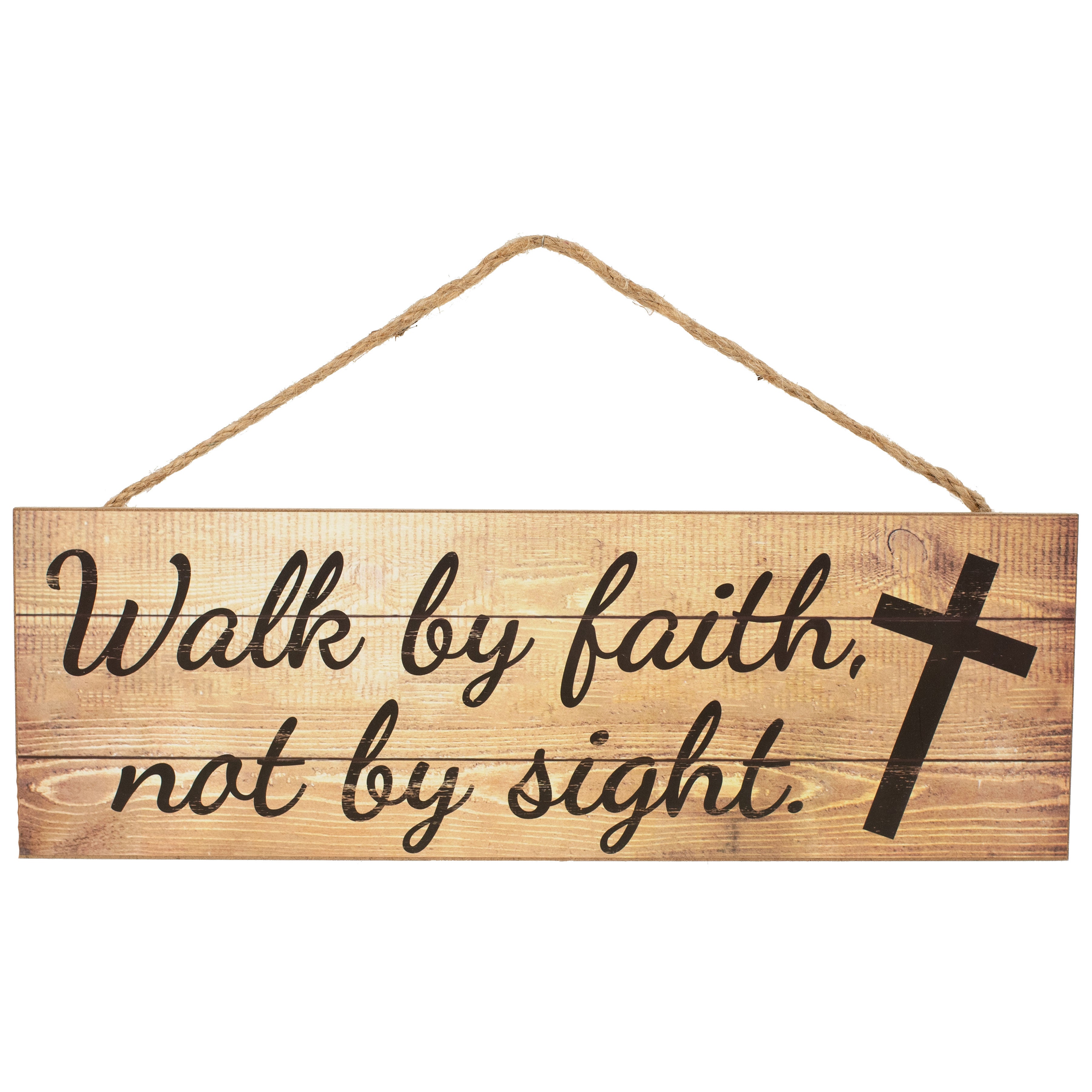 15" Wooden Sign: Walk by Faith Item Number: AP808818