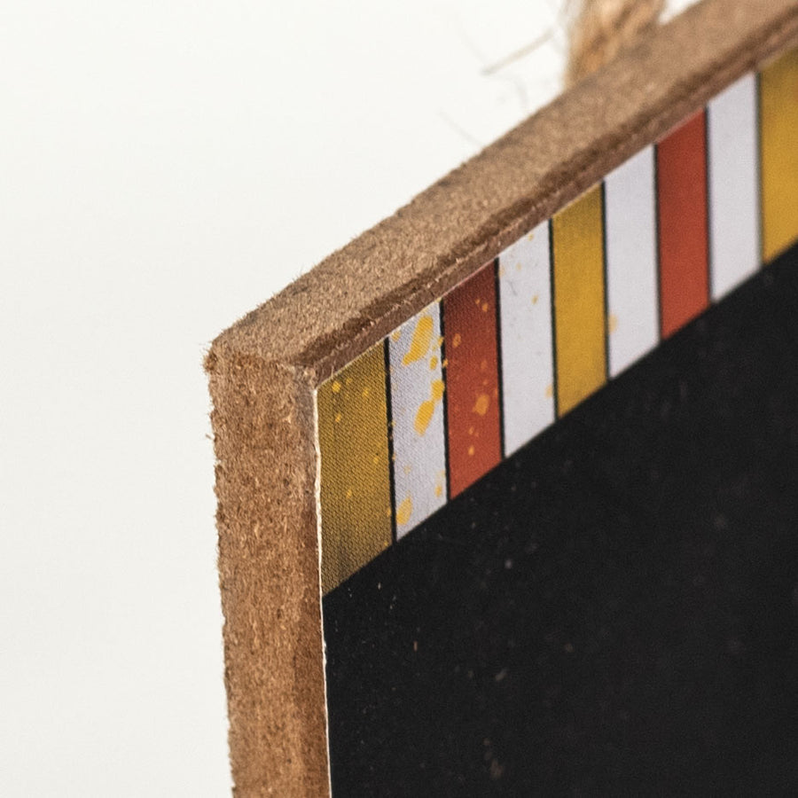 12" Wooden Sign: Welcome Candy Corn detail photo 3