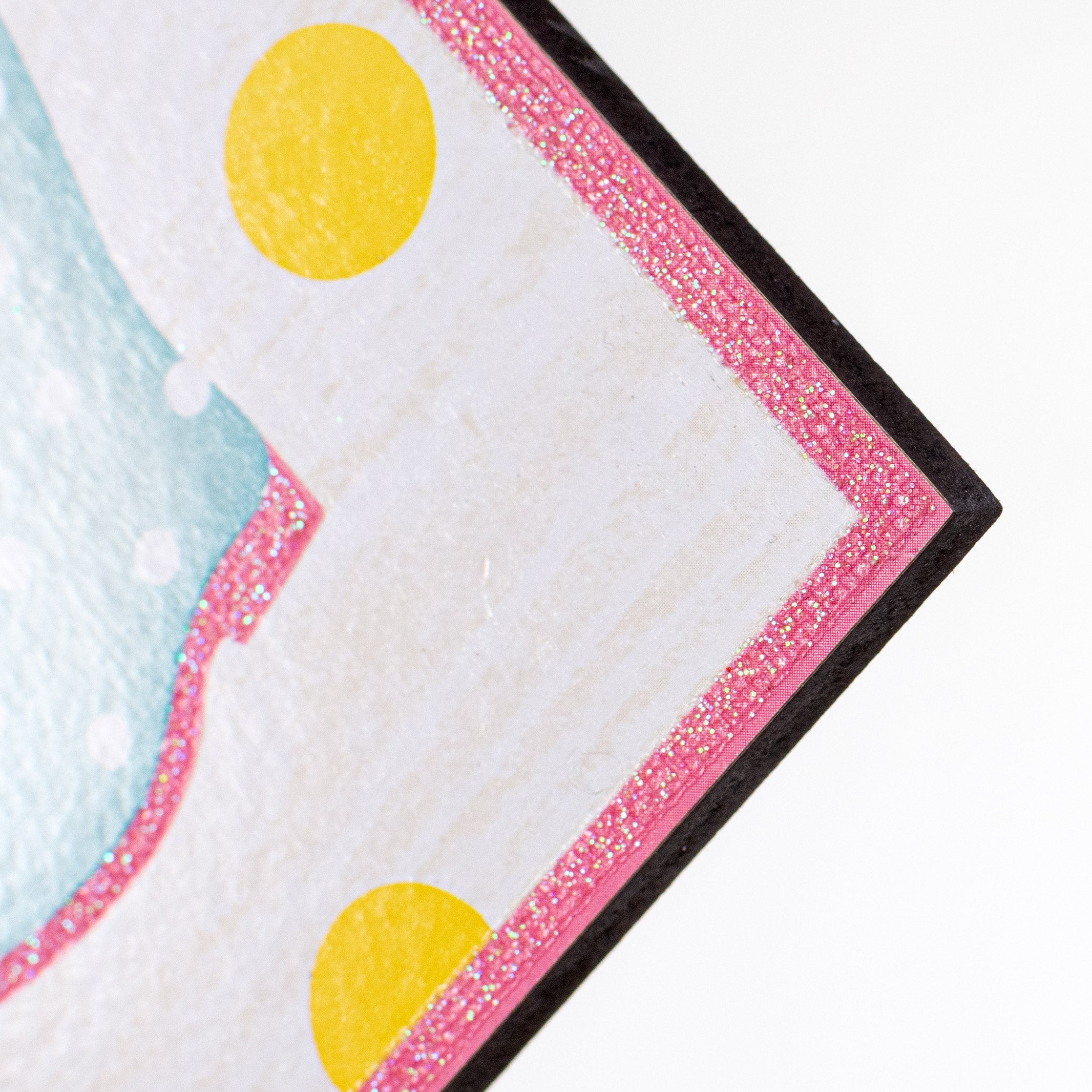 12" Wooden Sign: Welcome Glitter Boots detail photo 3