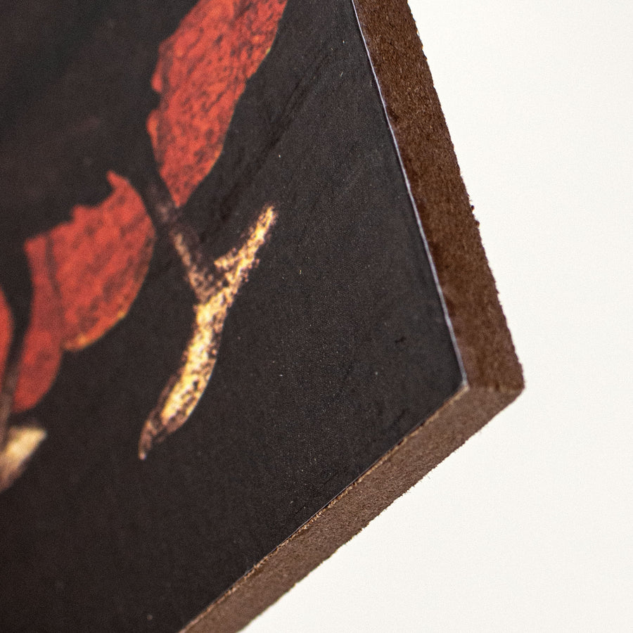 12" Wooden Sign: Welcome, Pumpkin, Crow detail photo 3