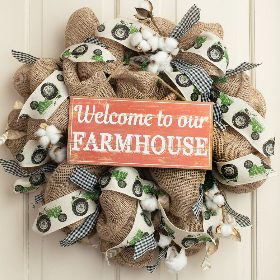 12" Wooden Sign: Welcome to our Farmhouse Lifestyle Photo