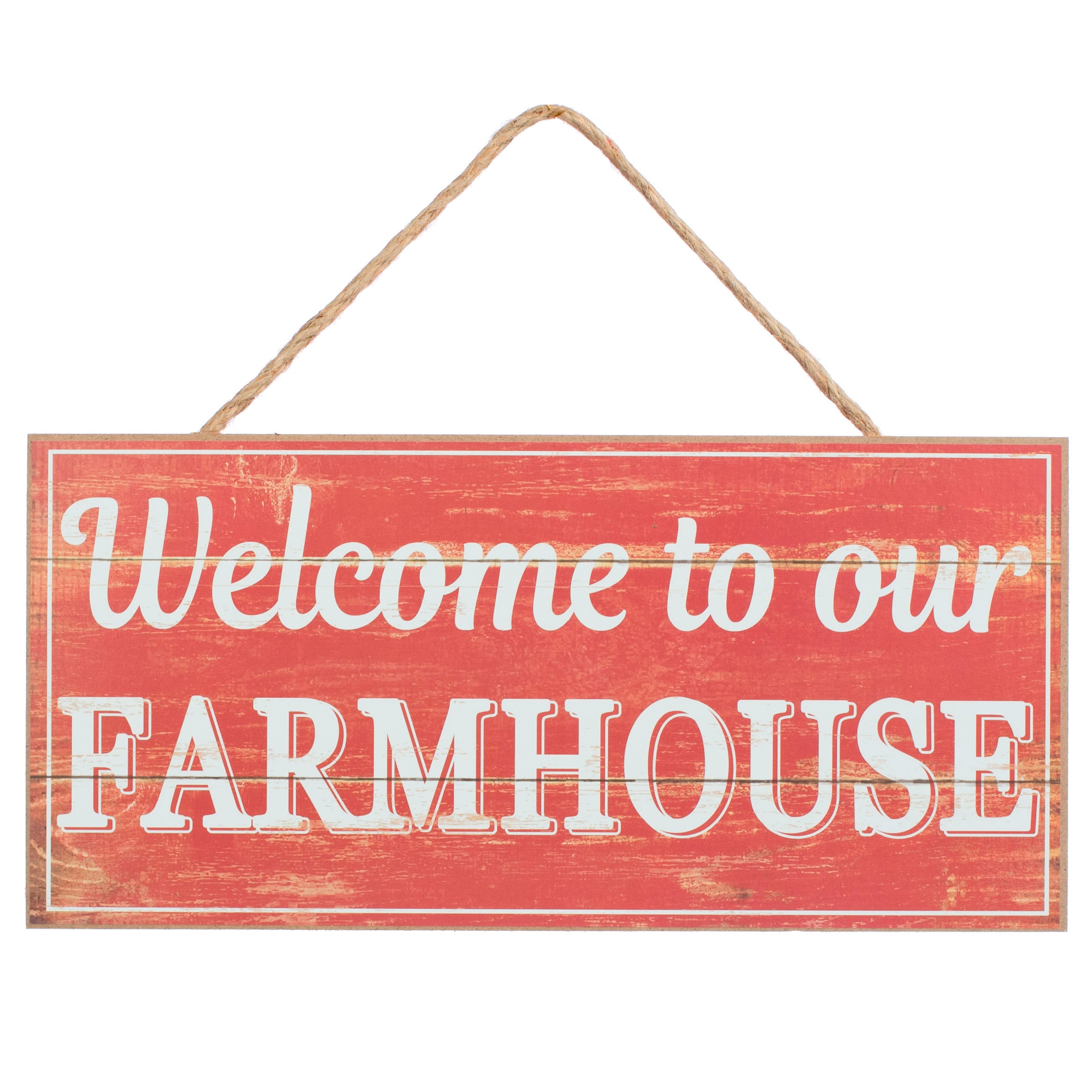 12" Wooden Sign: Welcome to our Farmhouse Item Number: AP8132