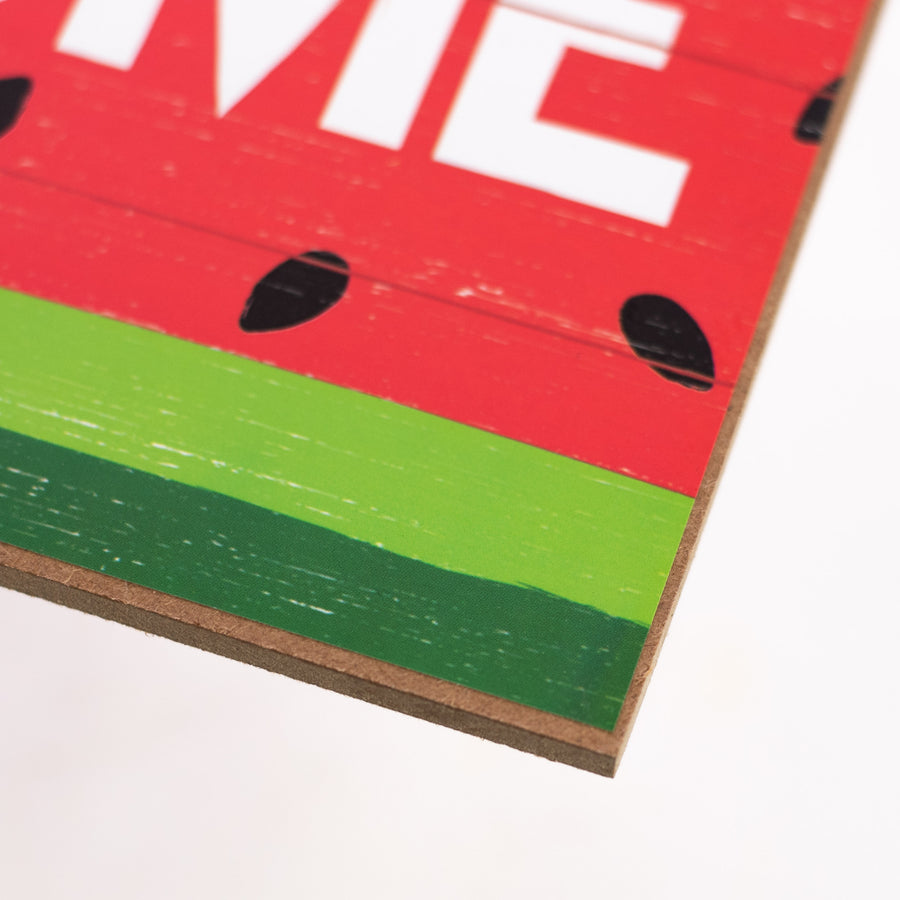 12" Wooden Sign: Welcome Watermelon detail photo 3
