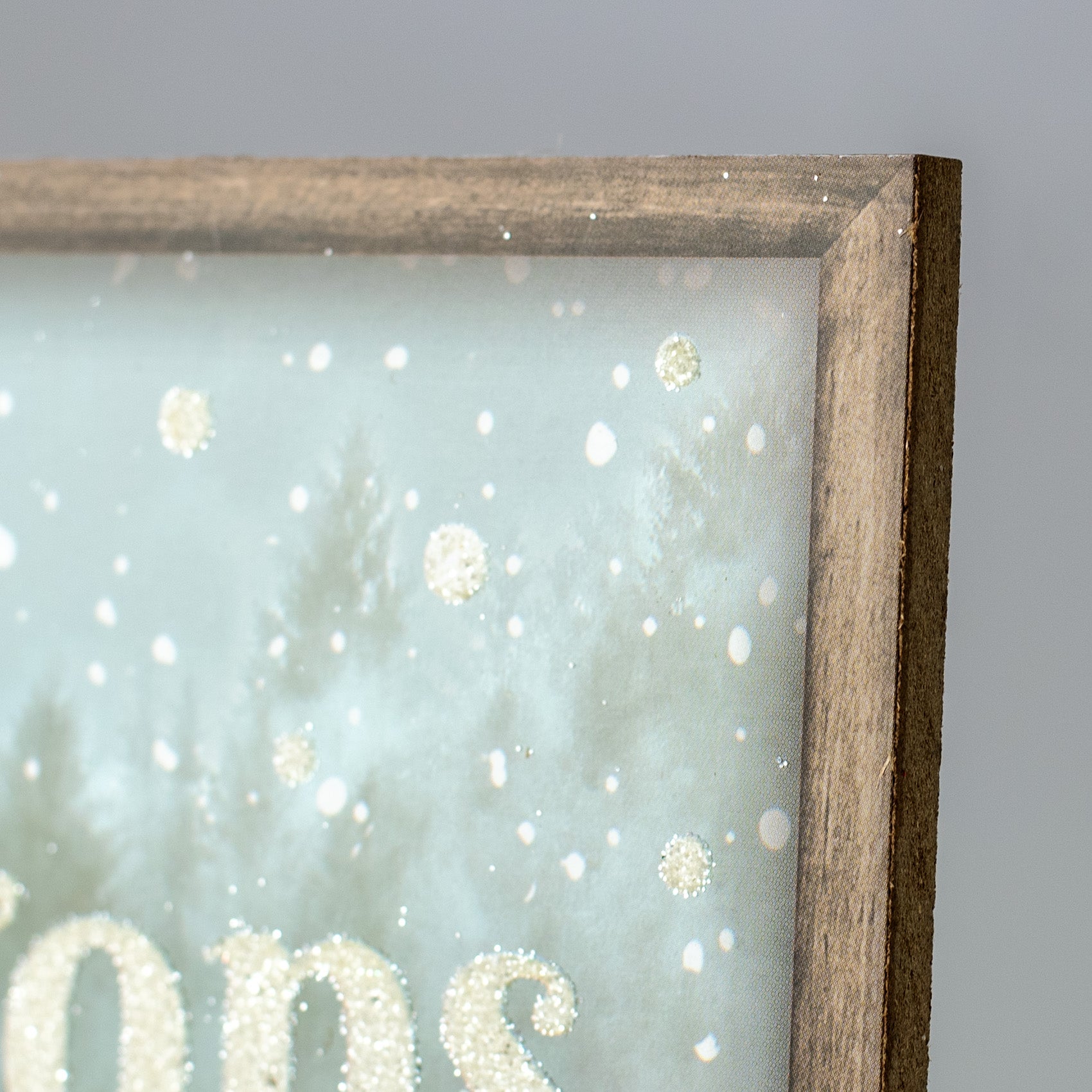 12" Wooden Sign: Where The Treetops Glisten detail photo 3