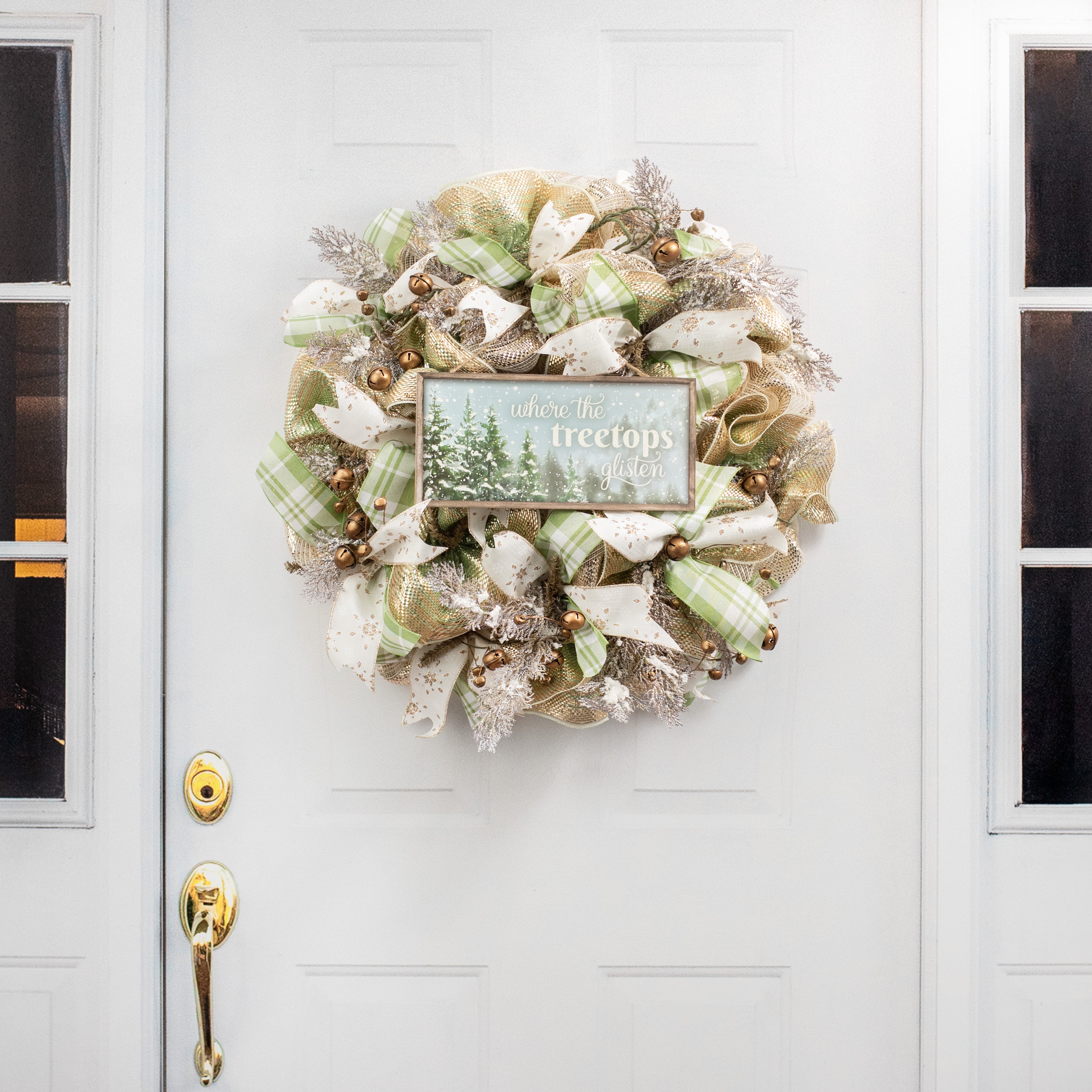 12" Wooden Sign: Where The Treetops Glisten detail photo 4