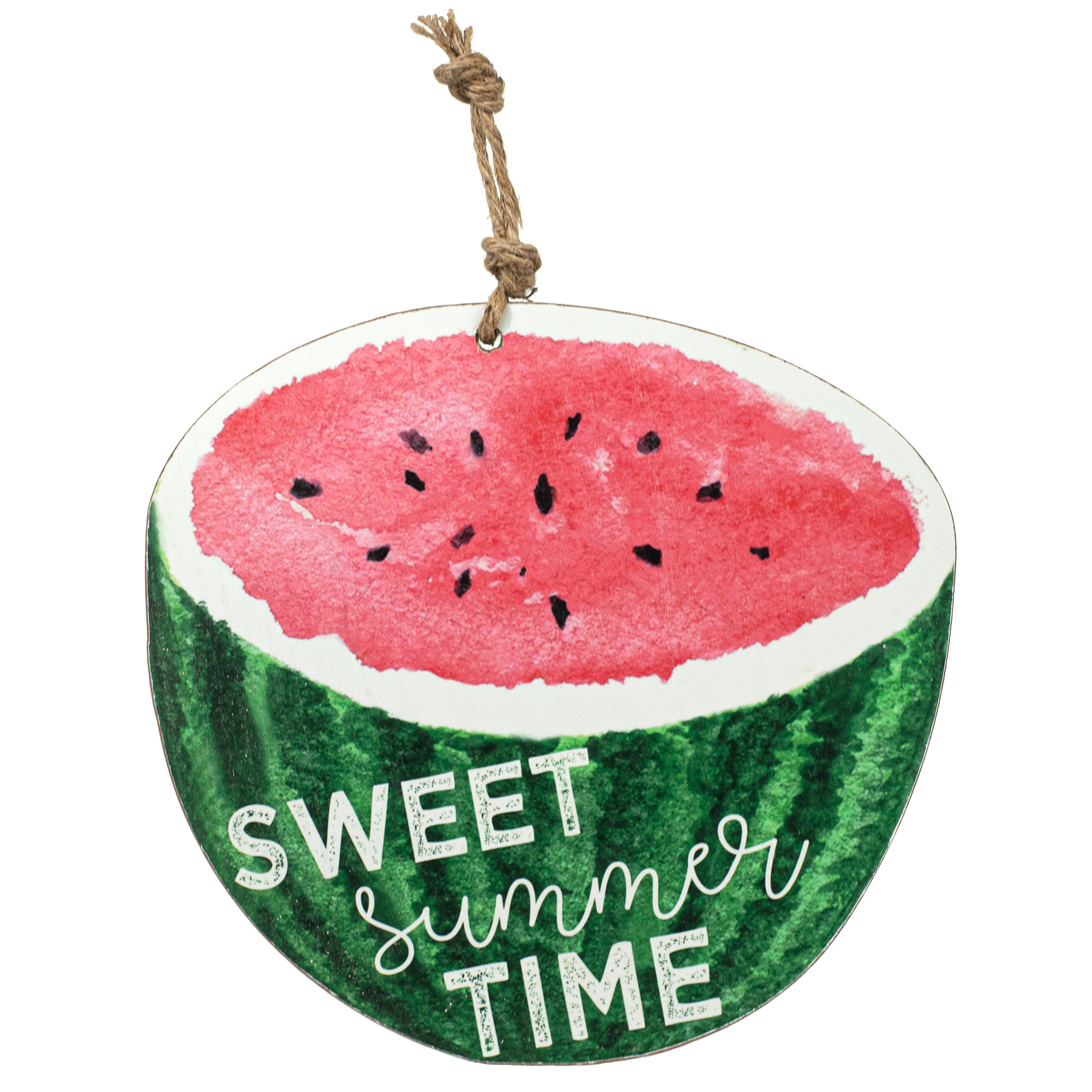 12" Wooden Watermelon Sign: Sweet Summer Time Item Number: 62728RDGN