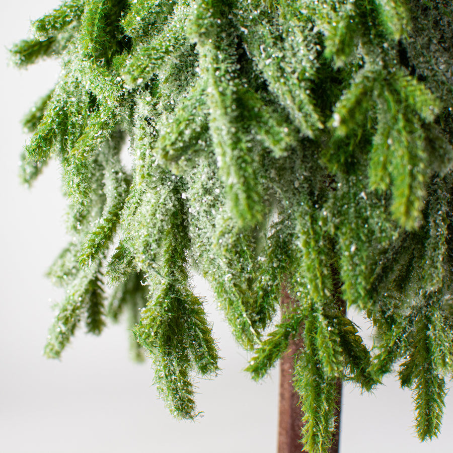24" Woodland Fir Tree With Velvet Wrap detail photo 3