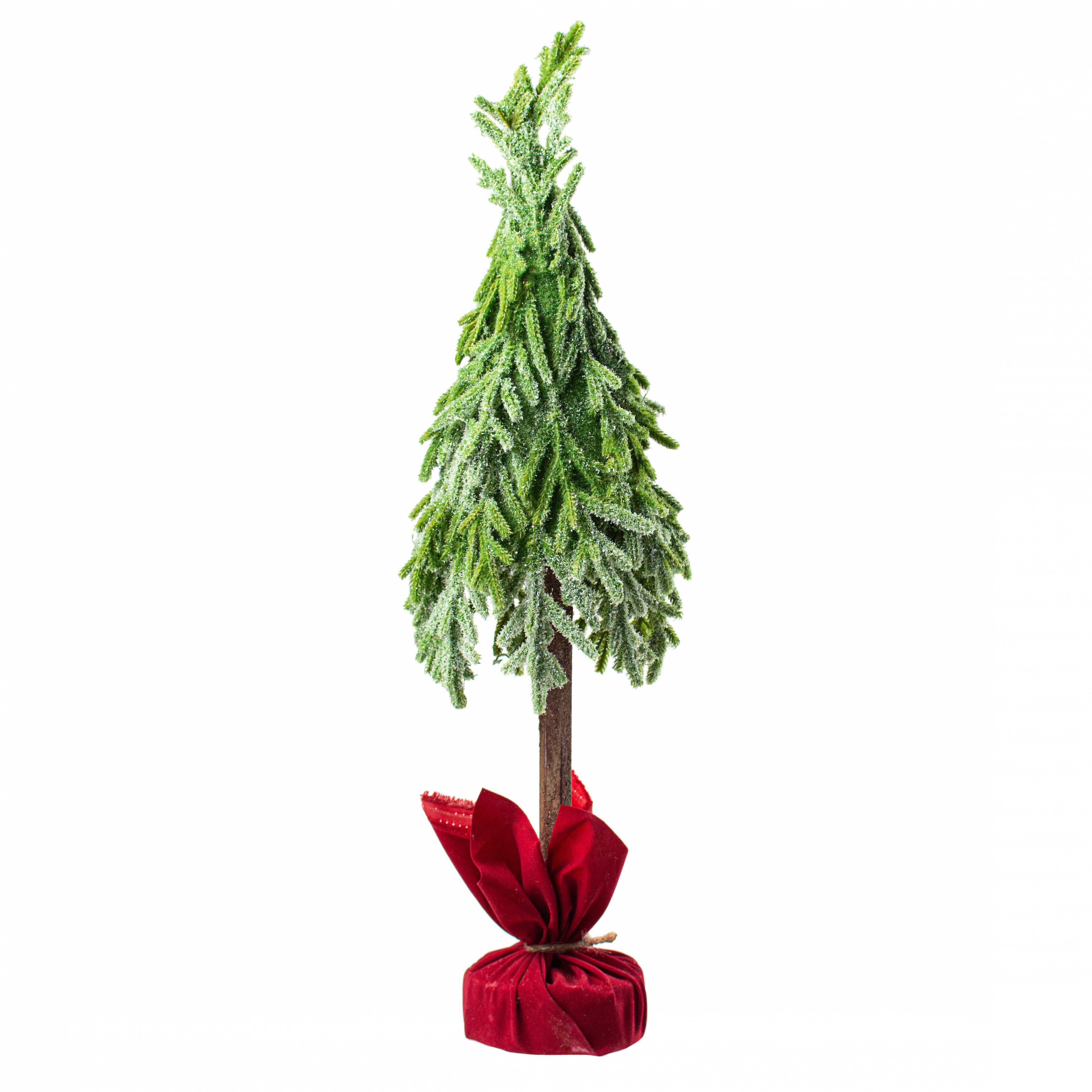 24" Woodland Fir Tree With Velvet Wrap Item Number: 84974TR24