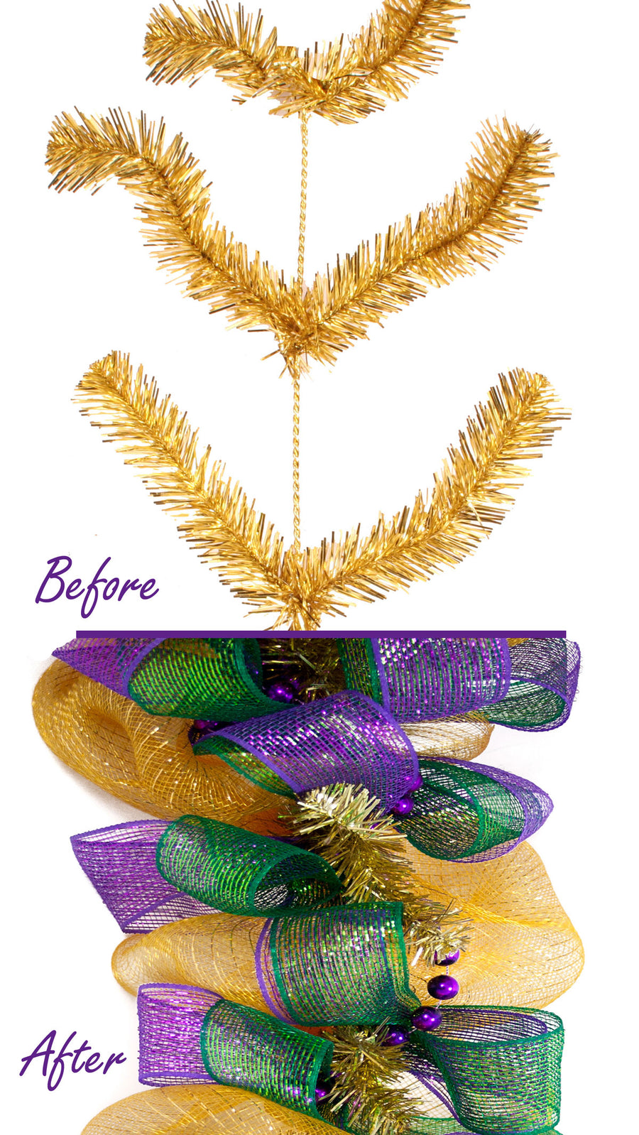 Work Garland: Metallic Gold (9 ft) Lifestyle Photo