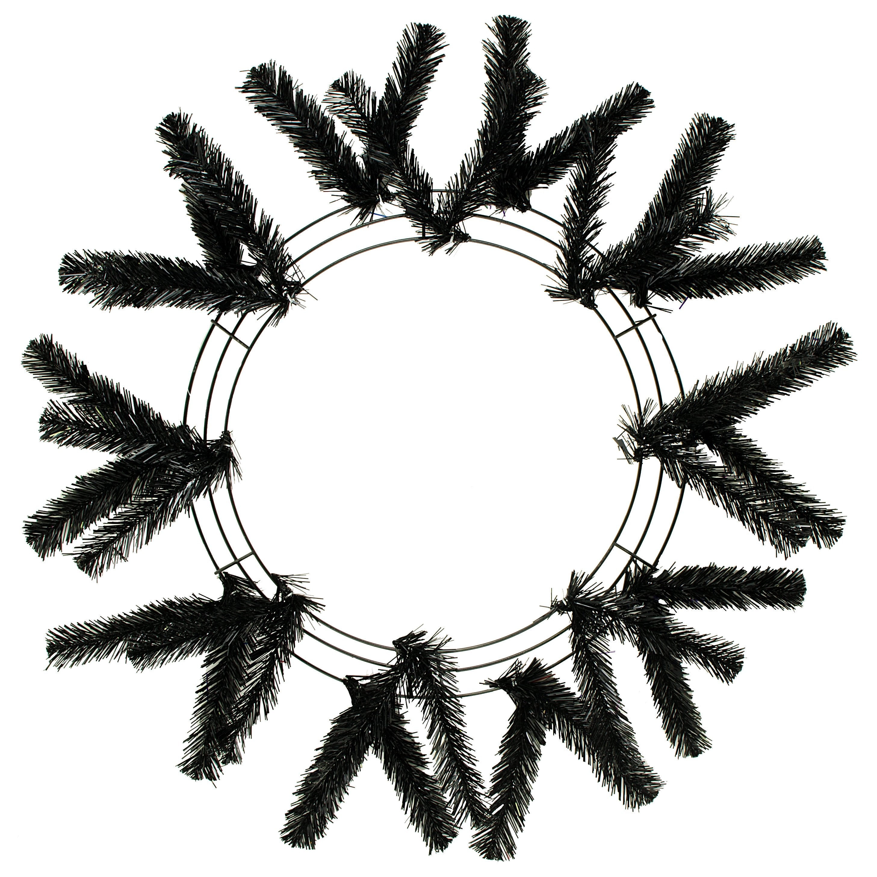 15-24" Work Wreath Form: Black Item Number: XX748702
