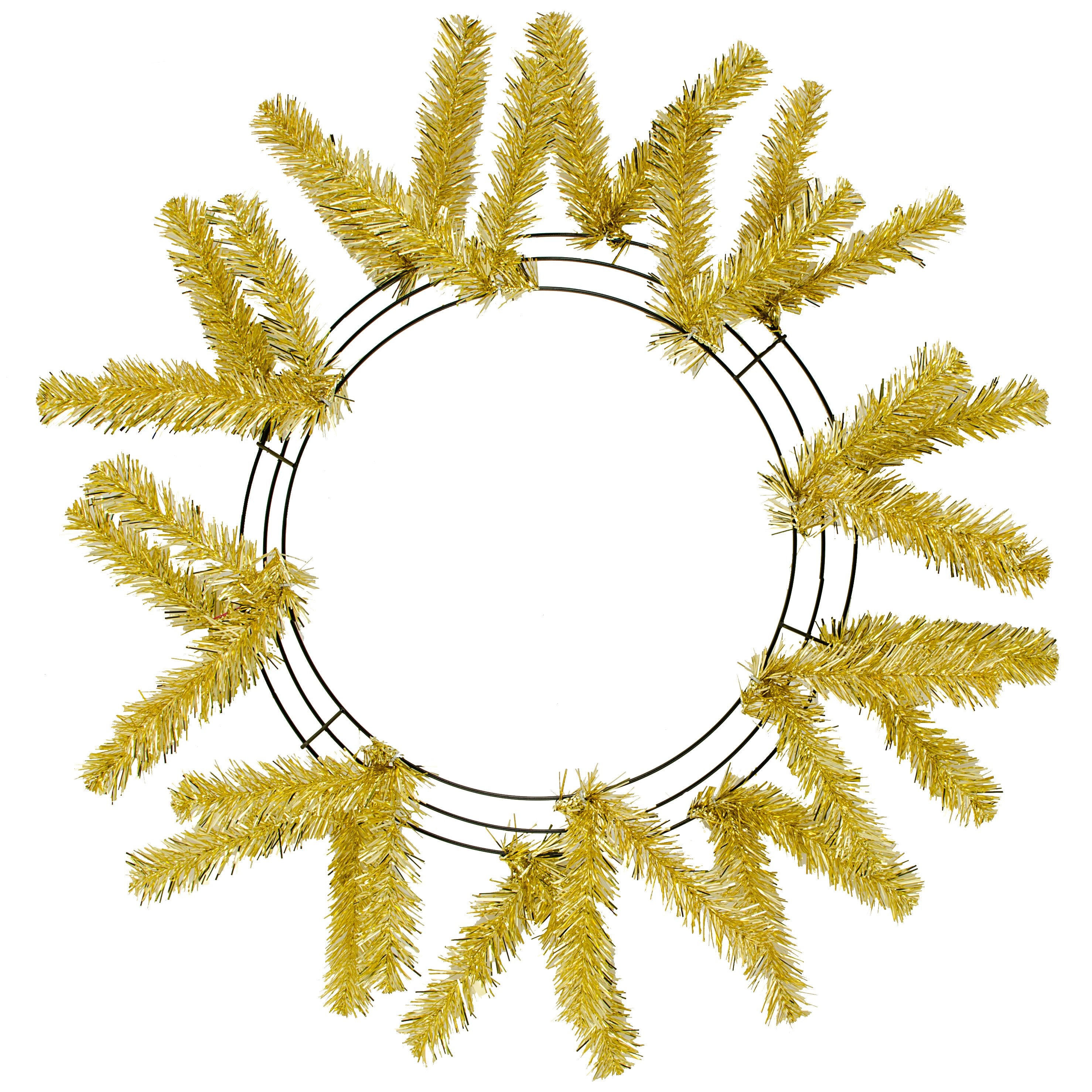 15-24" Work Wreath Form: Metallic Gold Item Number: XX749508