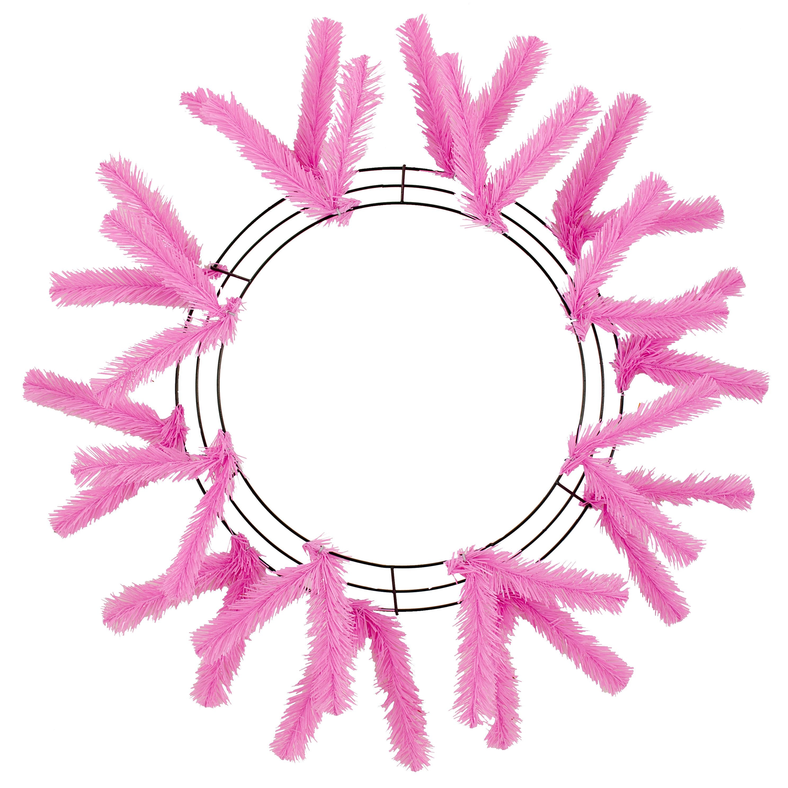 15-24" Work Wreath Form: Pink Item Number: XX748822