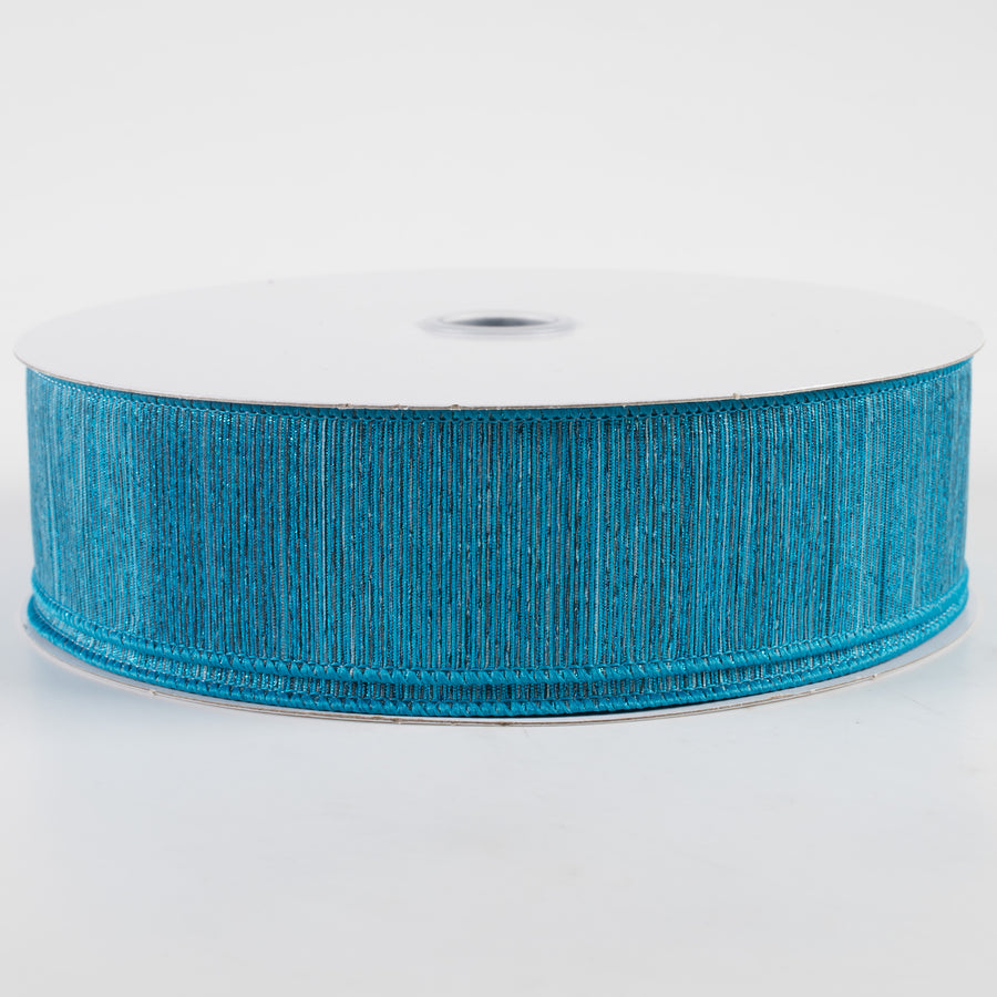 1.5" Woven Lines Ribbon: Multi Blue (50 Yards)